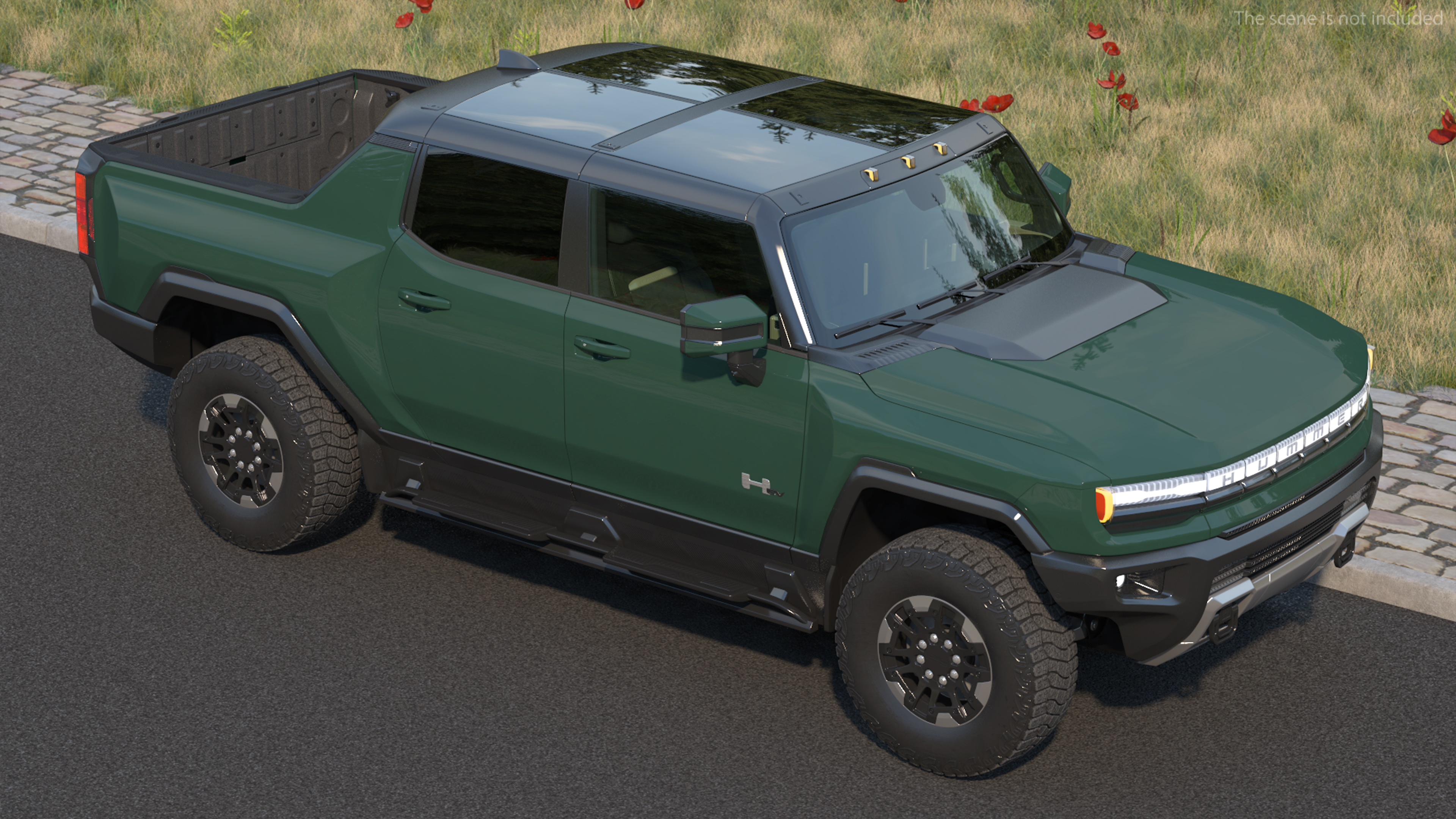 3D GMC Hummer EV Pickup Simple Interior