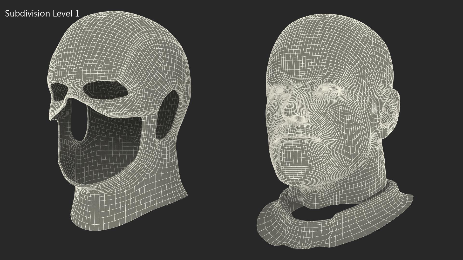 3D Cartoon Captain America Head model