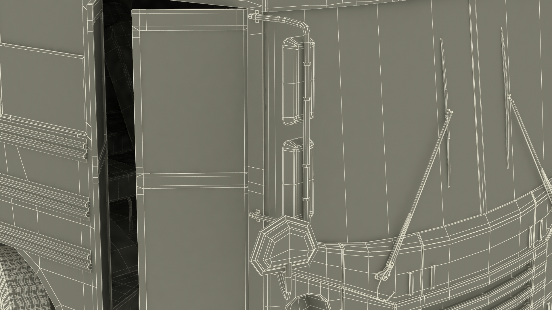 3D Electric School Bus Rigged