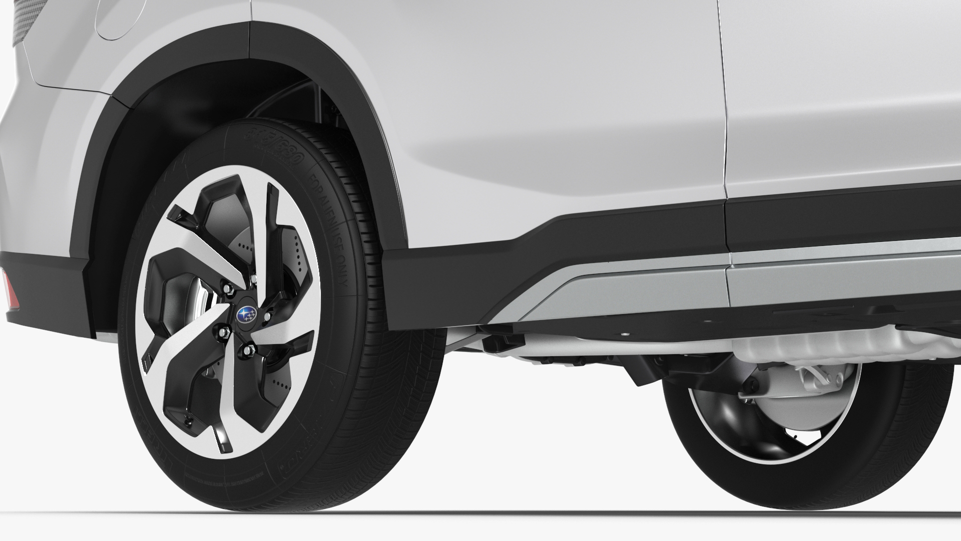 3D Subaru Forester 2022 White