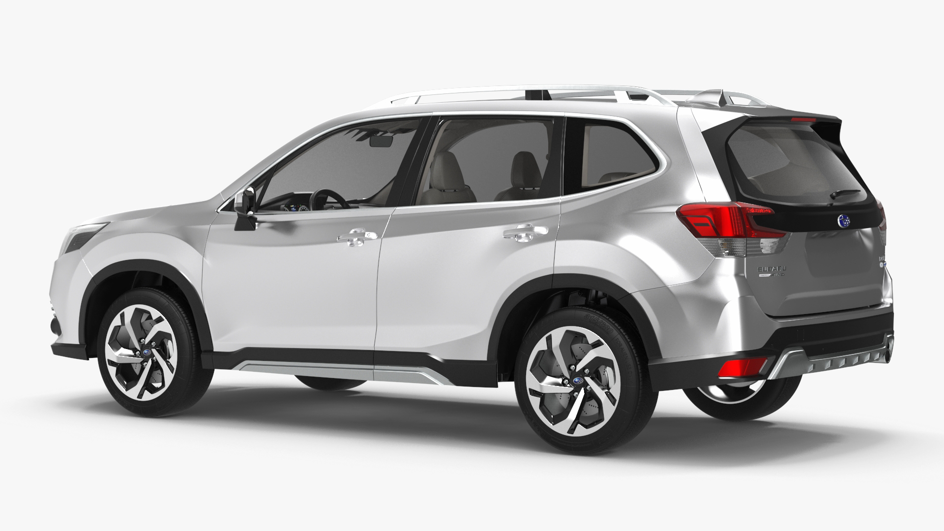 3D Subaru Forester 2022 White