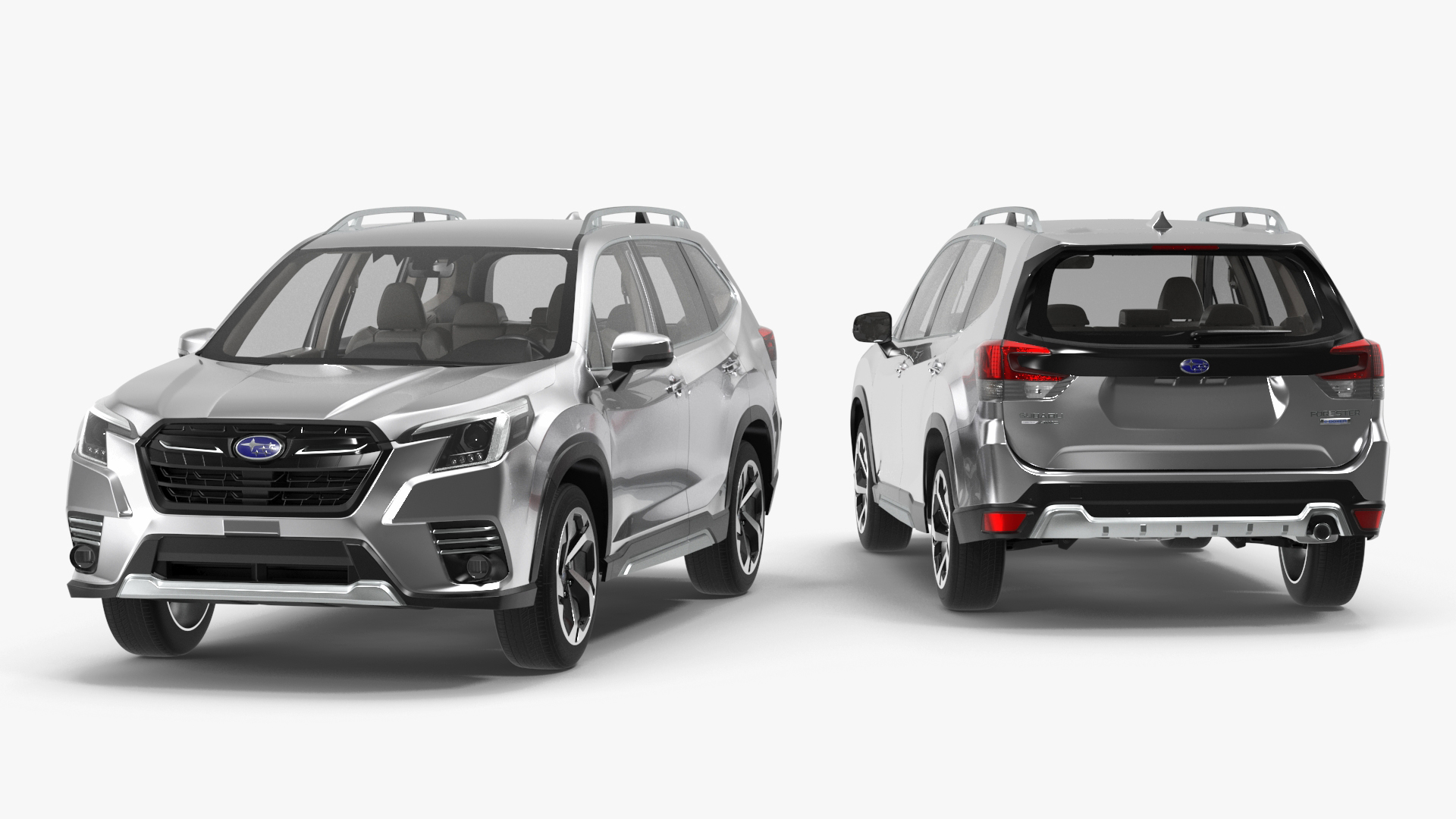 3D Subaru Forester 2022 White