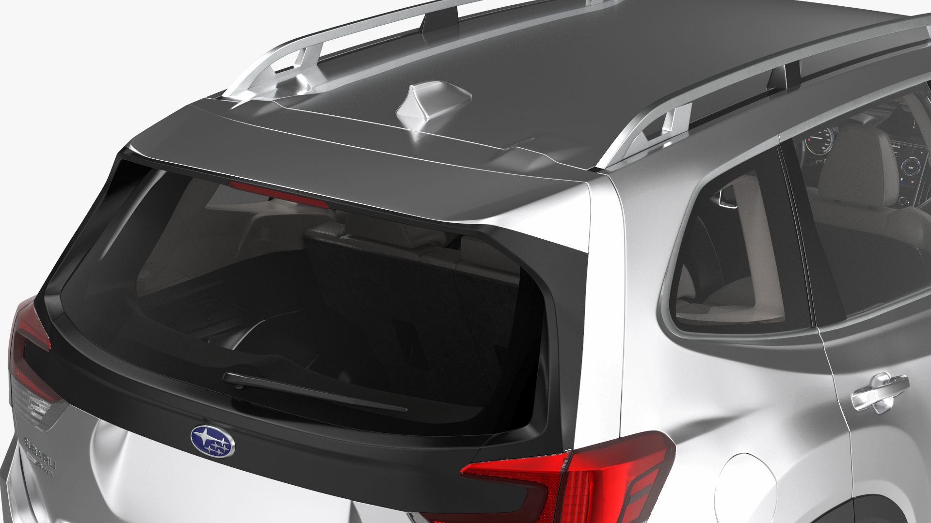 3D Subaru Forester 2022 White