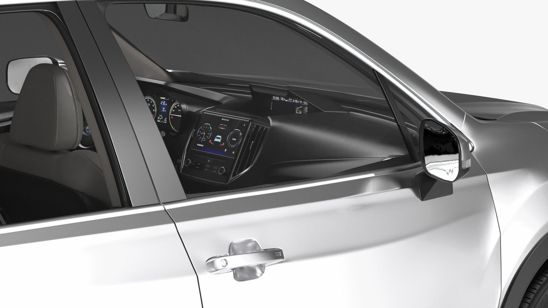 3D Subaru Forester 2022 White