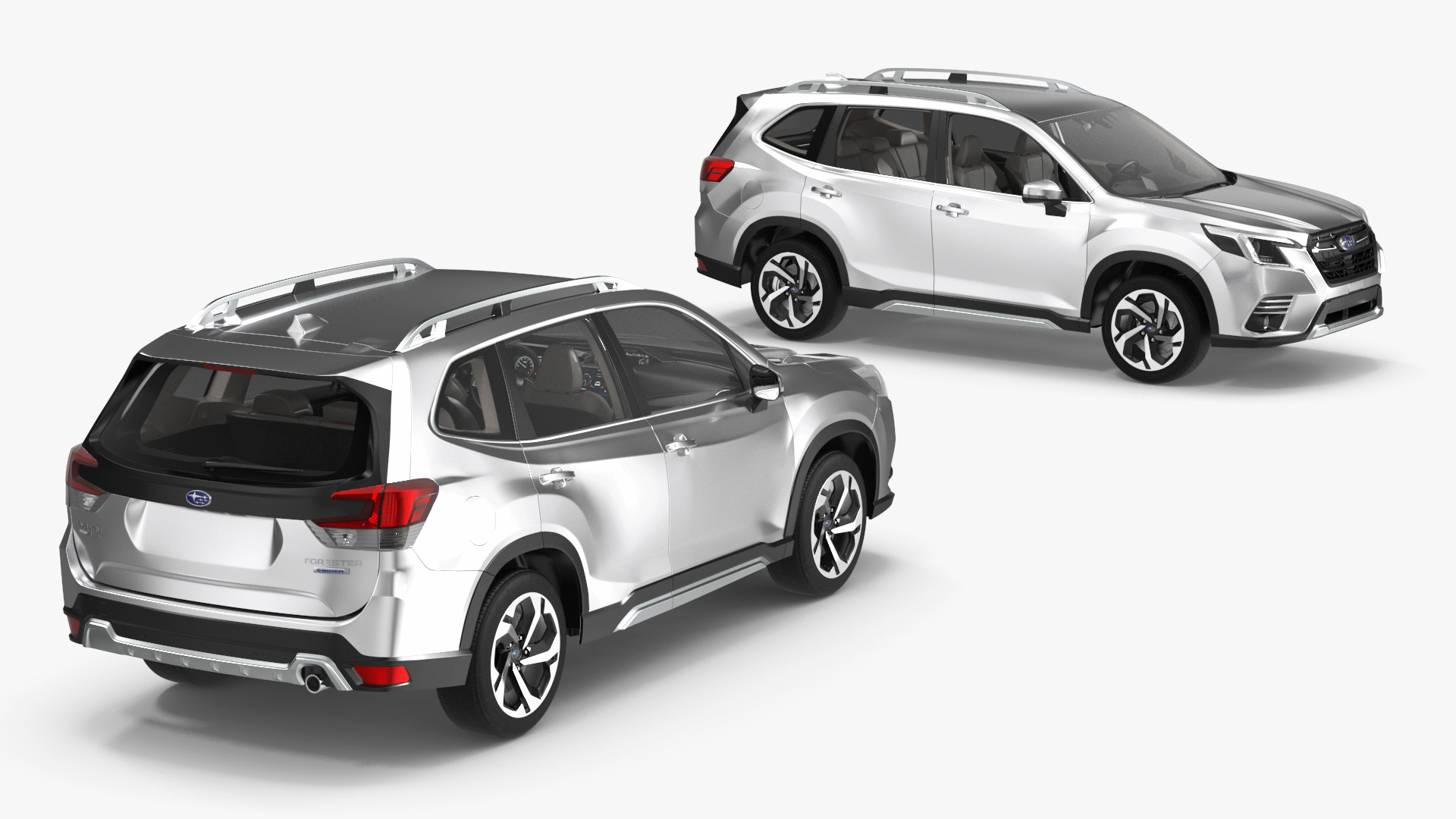 3D Subaru Forester 2022 White
