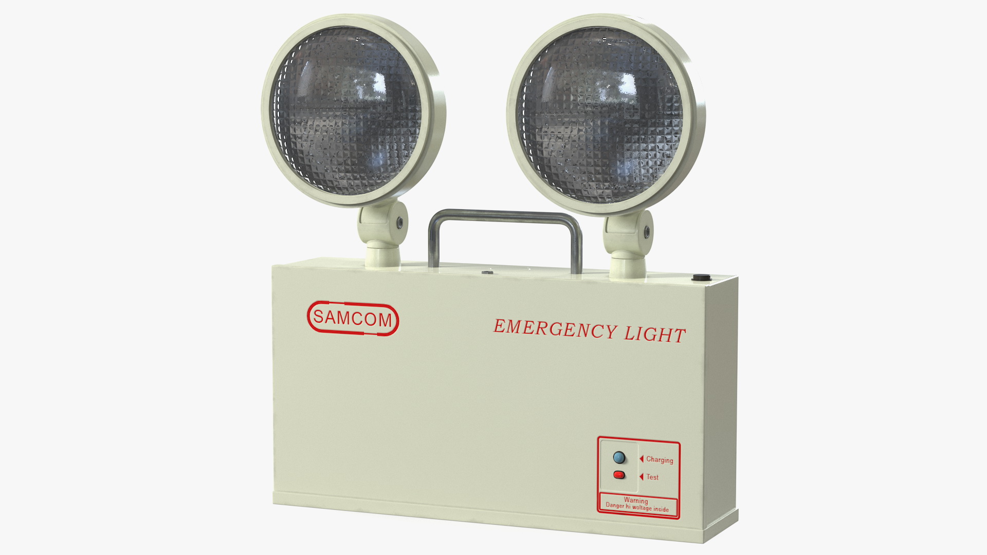 Twin Head Emergency Light SAMCOM ETL210 3D model
