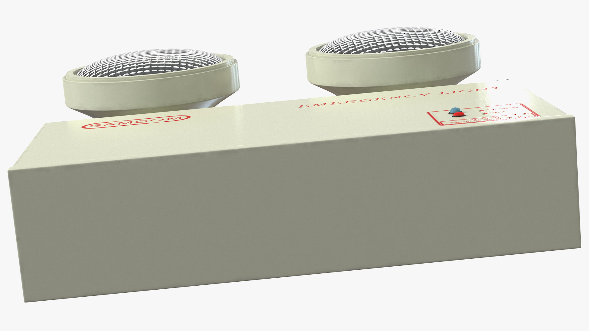 Twin Head Emergency Light SAMCOM ETL210 3D model