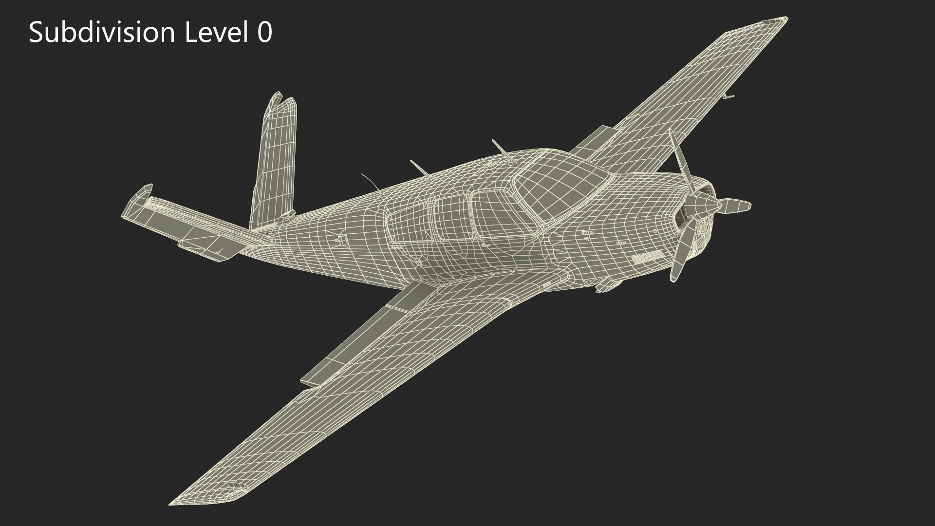 Single Engine Private Aircraft Beechcraft Bonanza S35 Rigged for Maya 3D model