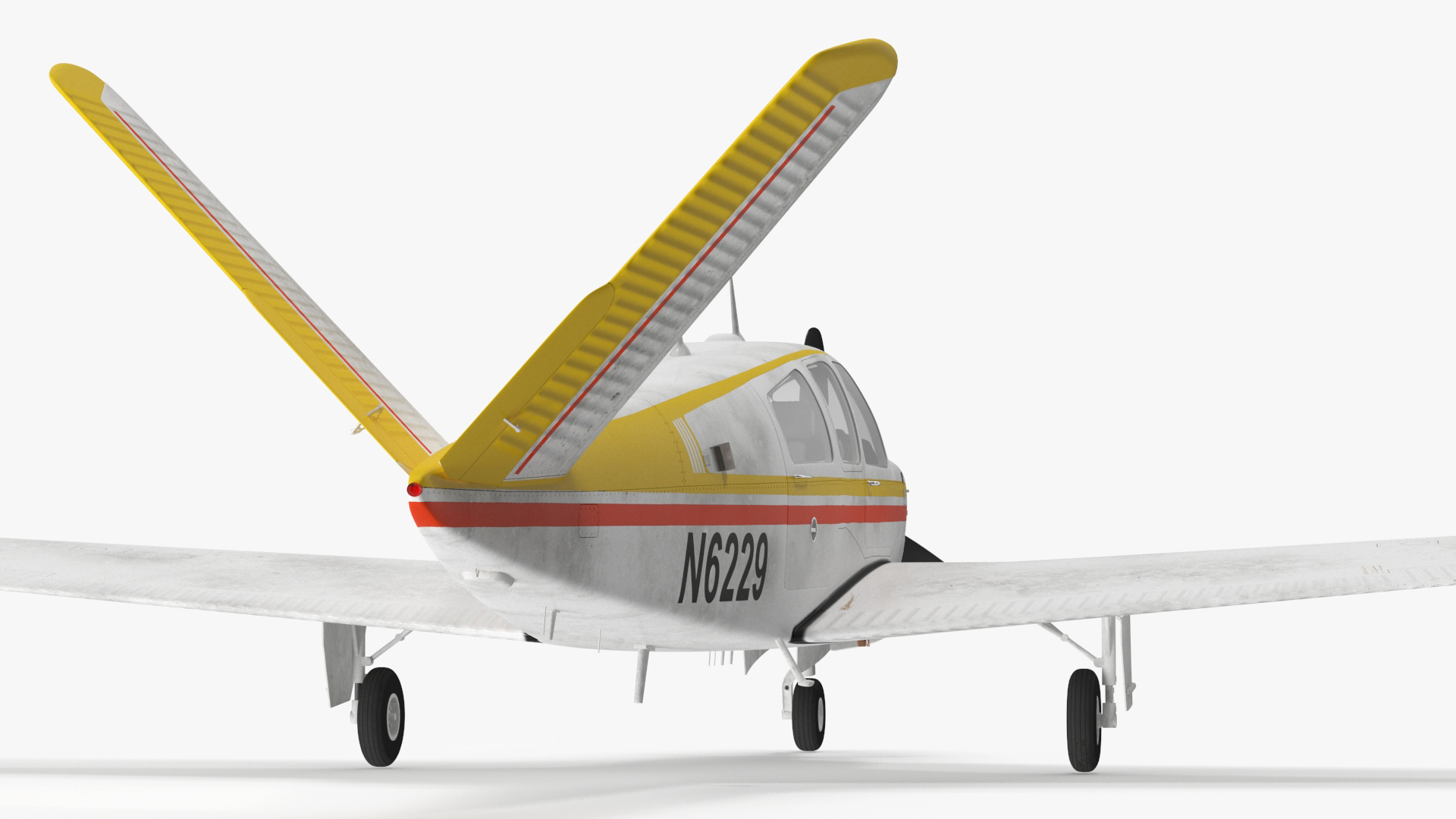 Single Engine Private Aircraft Beechcraft Bonanza S35 Rigged for Maya 3D model