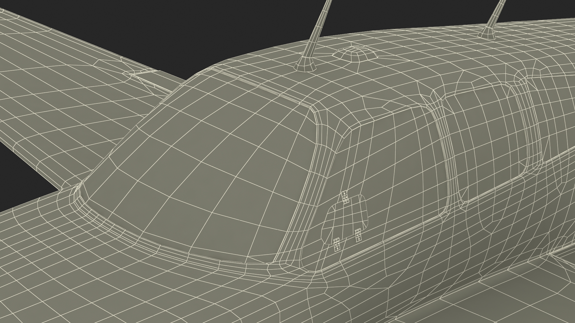 Single Engine Private Aircraft Beechcraft Bonanza S35 Rigged for Maya 3D model