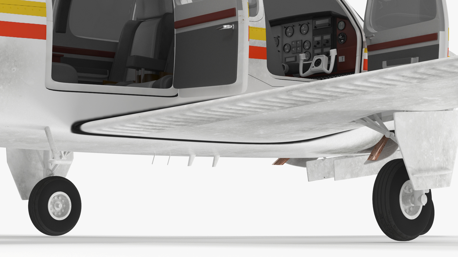 Single Engine Private Aircraft Beechcraft Bonanza S35 Rigged for Maya 3D model