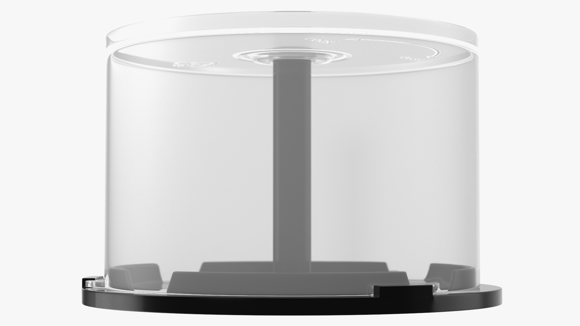 Empty CD DVD Spindle Cake Box for 50 Discs 3D