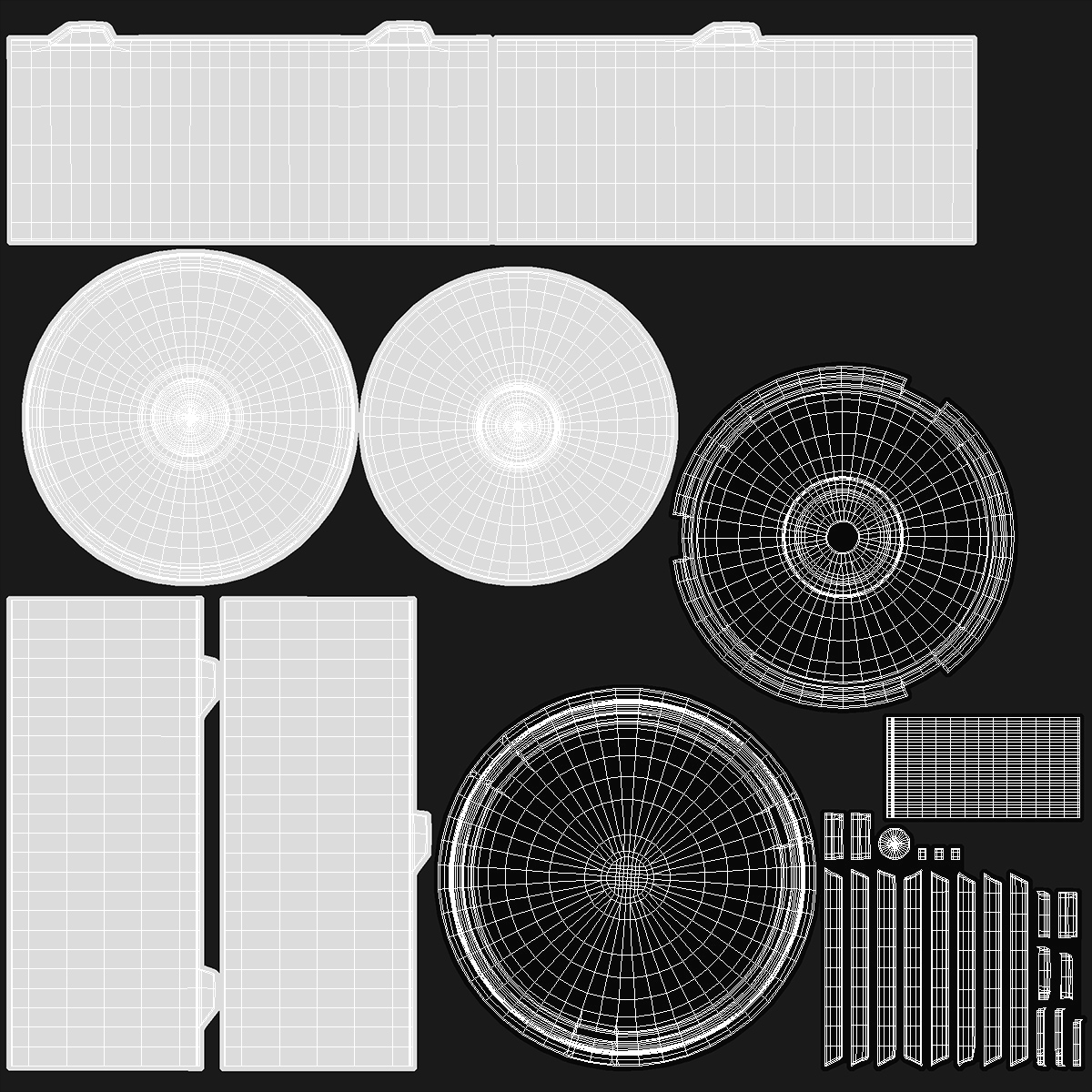 Empty CD DVD Spindle Cake Box for 50 Discs 3D