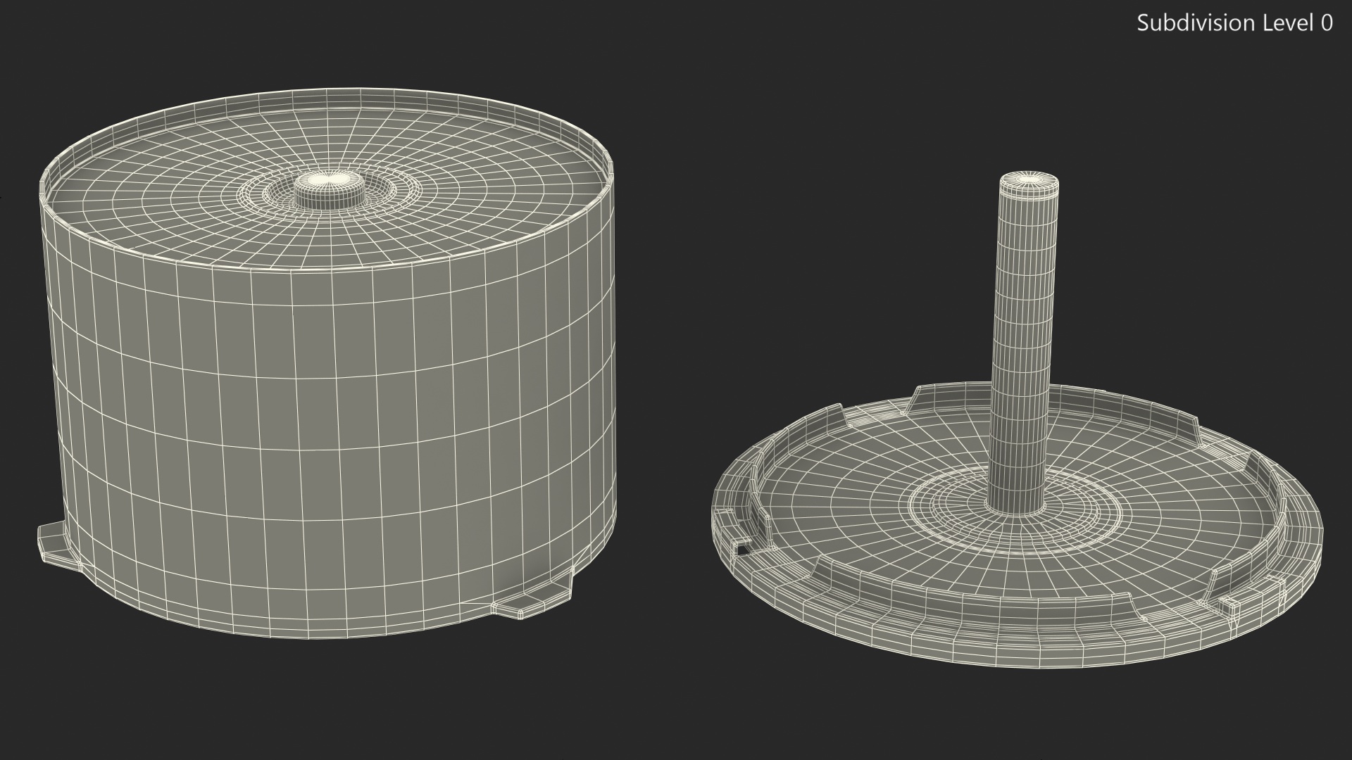 Empty CD DVD Spindle Cake Box for 50 Discs 3D