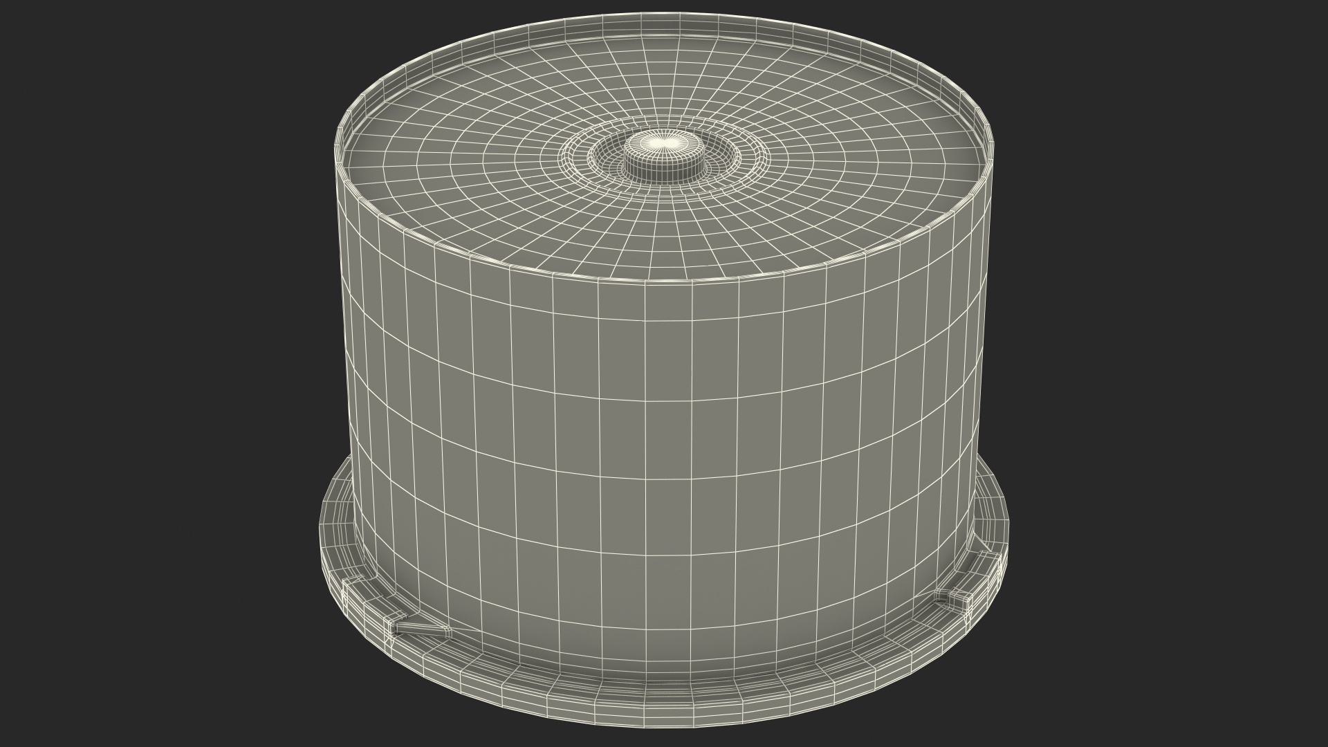 Empty CD DVD Spindle Cake Box for 50 Discs 3D