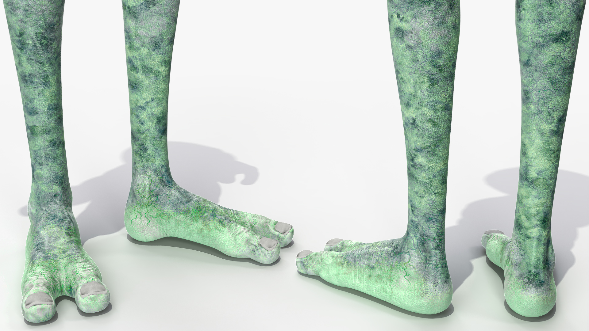 3D model Green Alien Greeting Pose