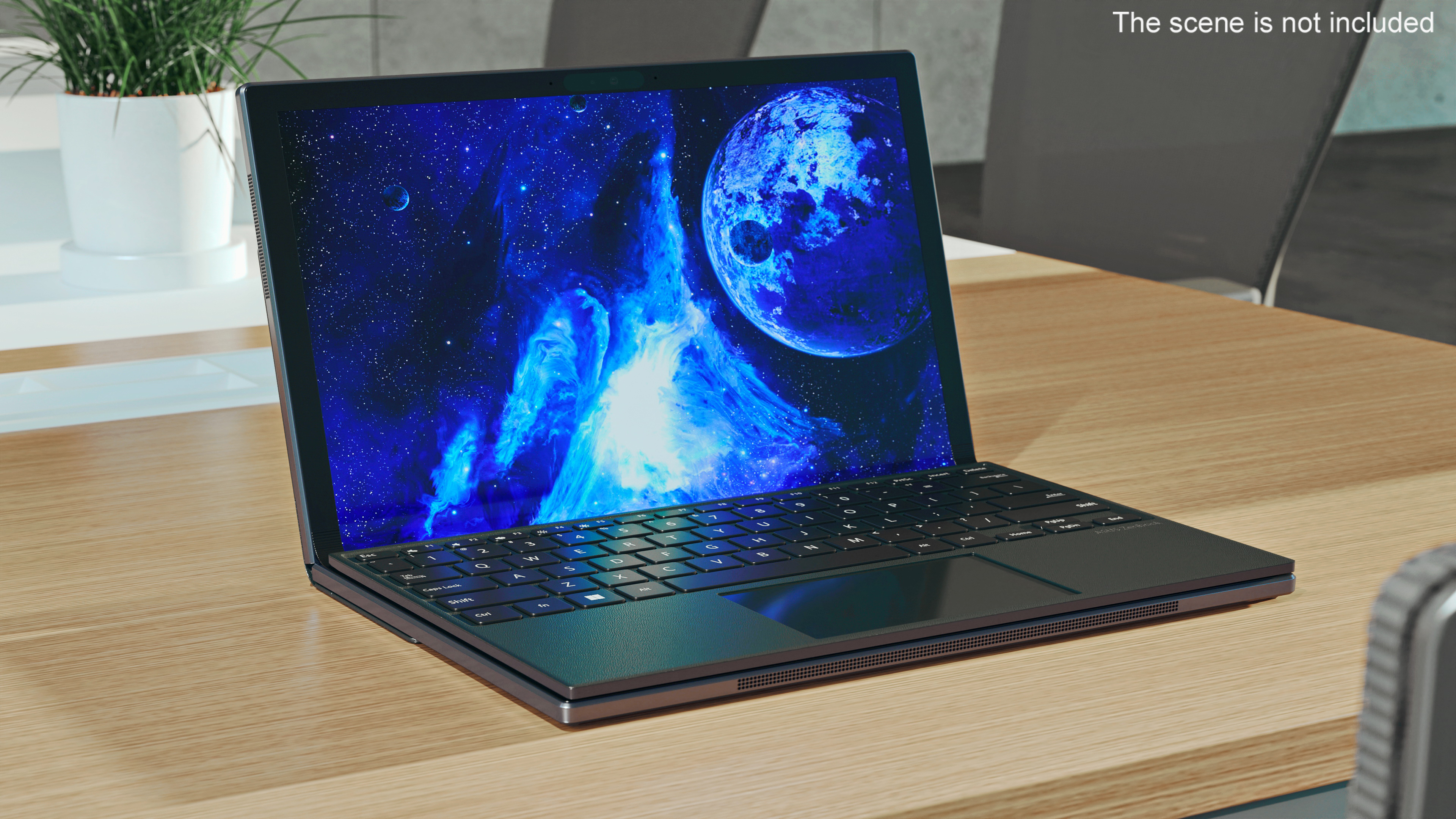3D Flexible ASUS Zenbook 17 Fold Rigged