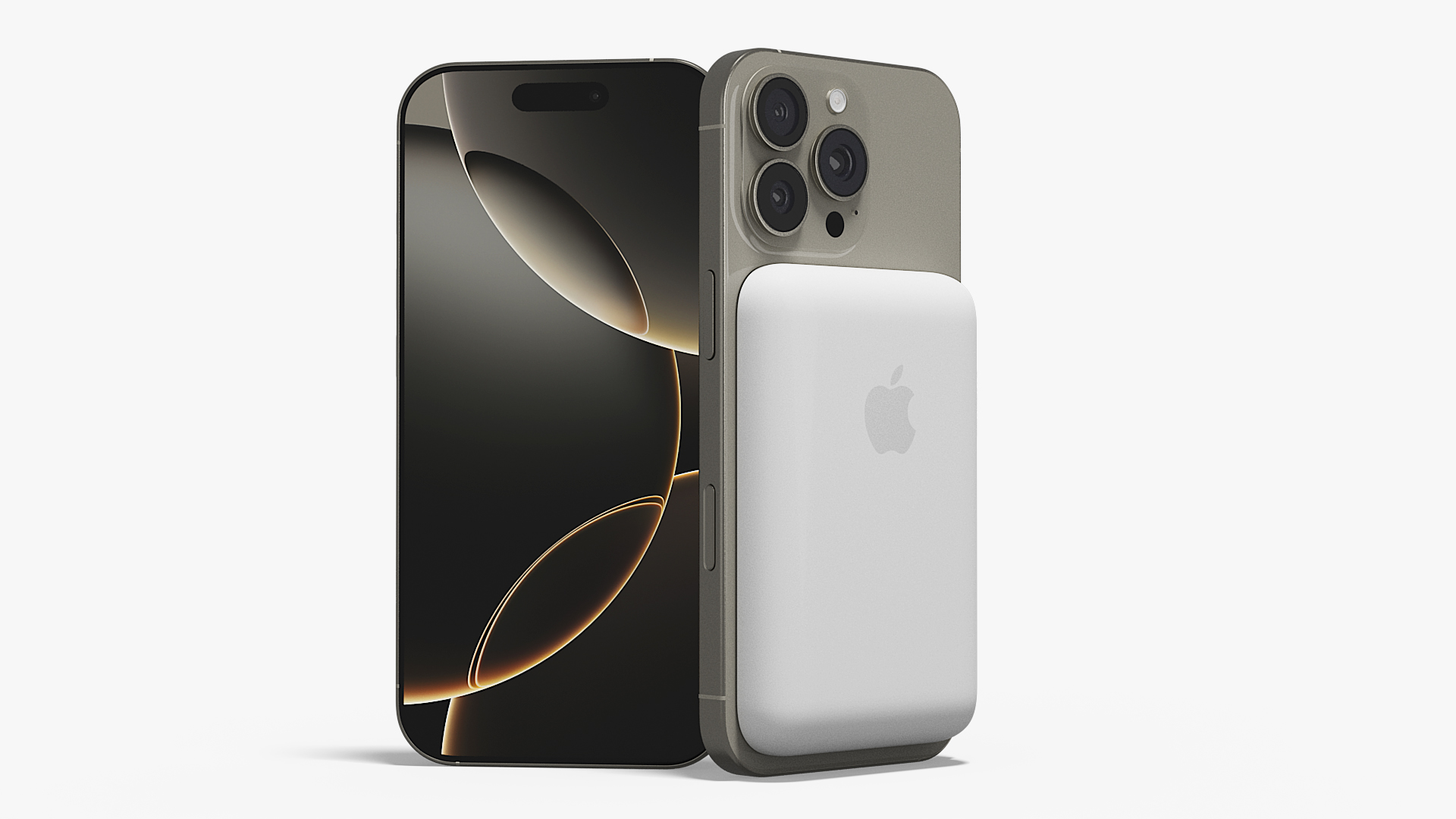 3D IPhone 16 Pro and MagSafe Battery Pack model
