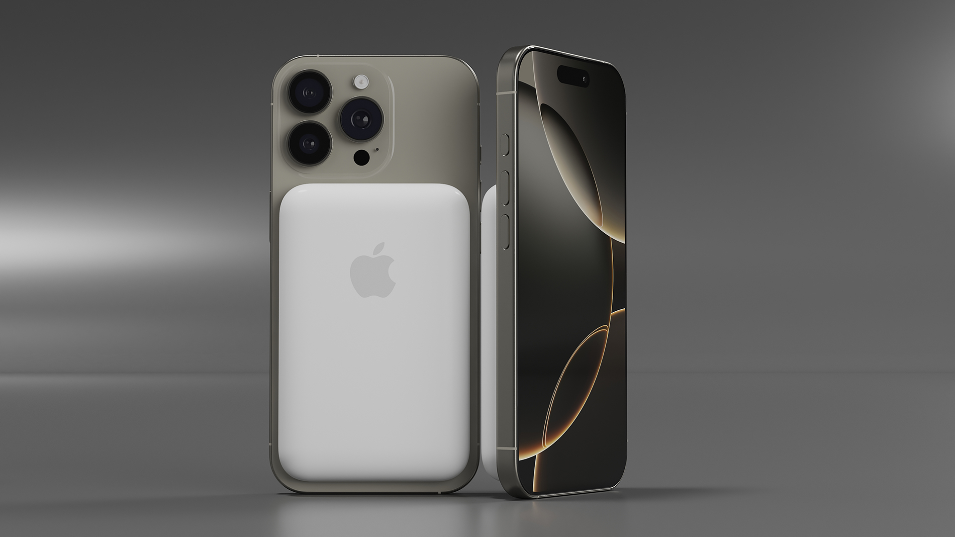 3D IPhone 16 Pro and MagSafe Battery Pack model