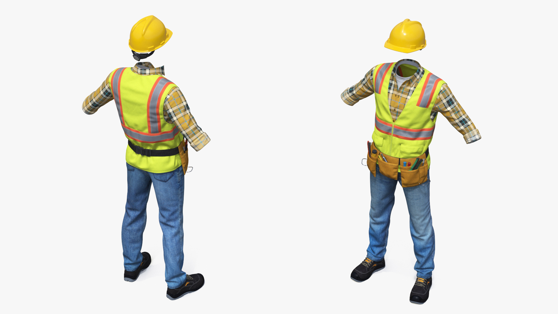 3D Clothing for Construction Workers model