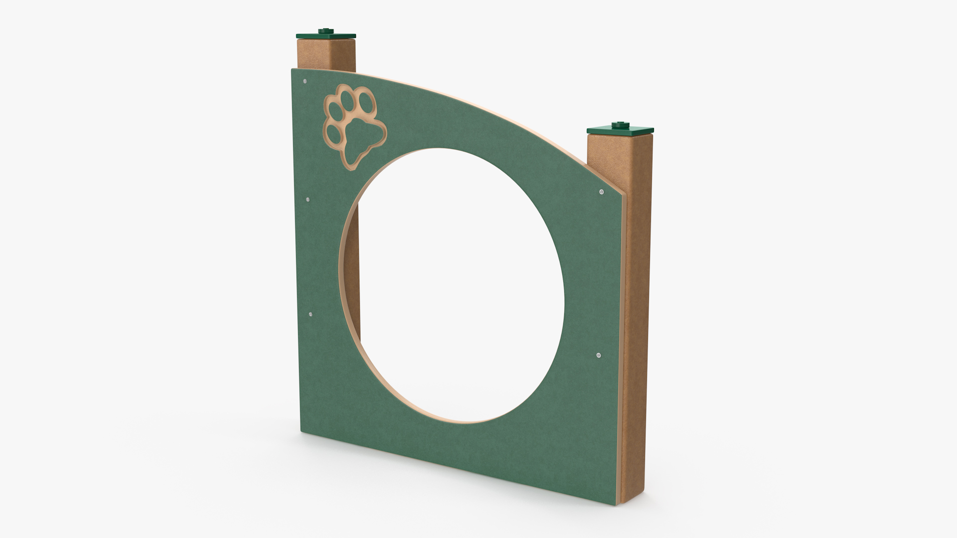 3D Dog Training Park Ring Standing