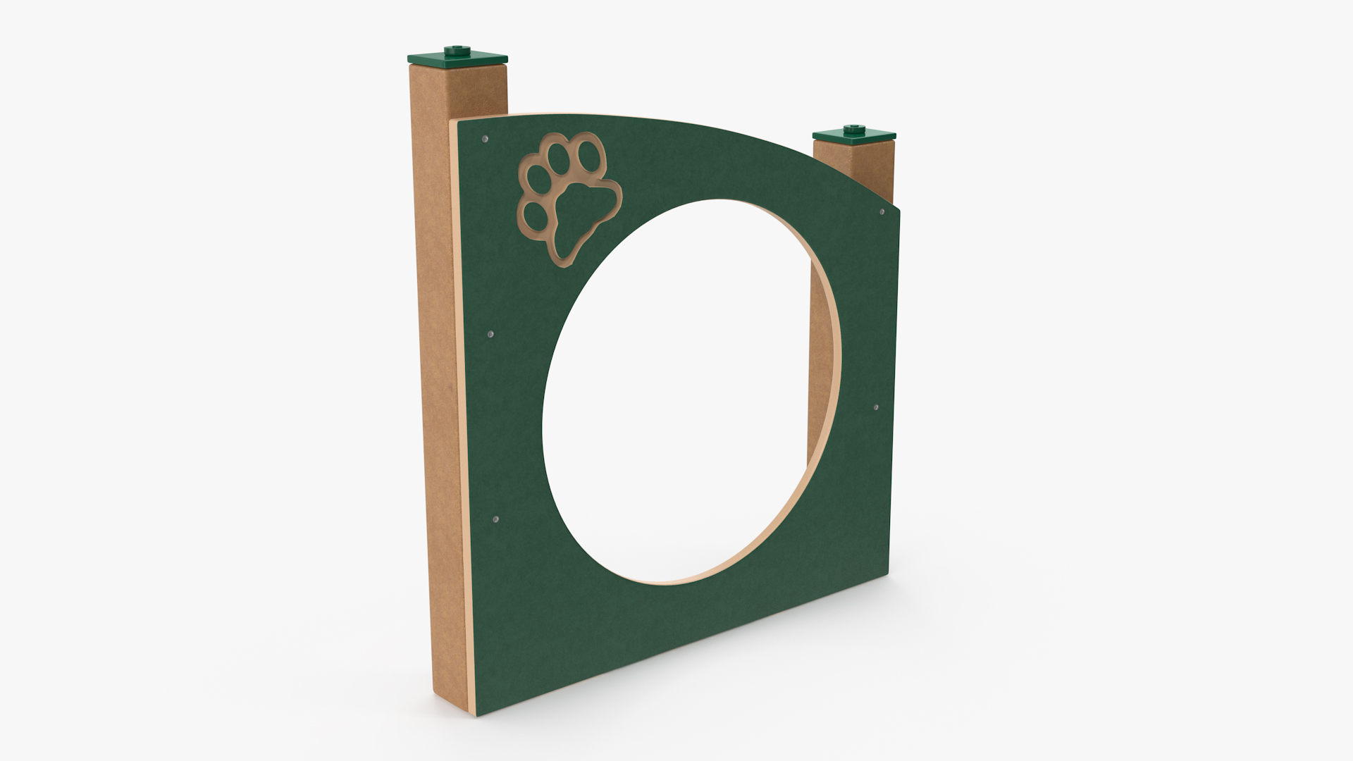 3D Dog Training Park Ring Standing