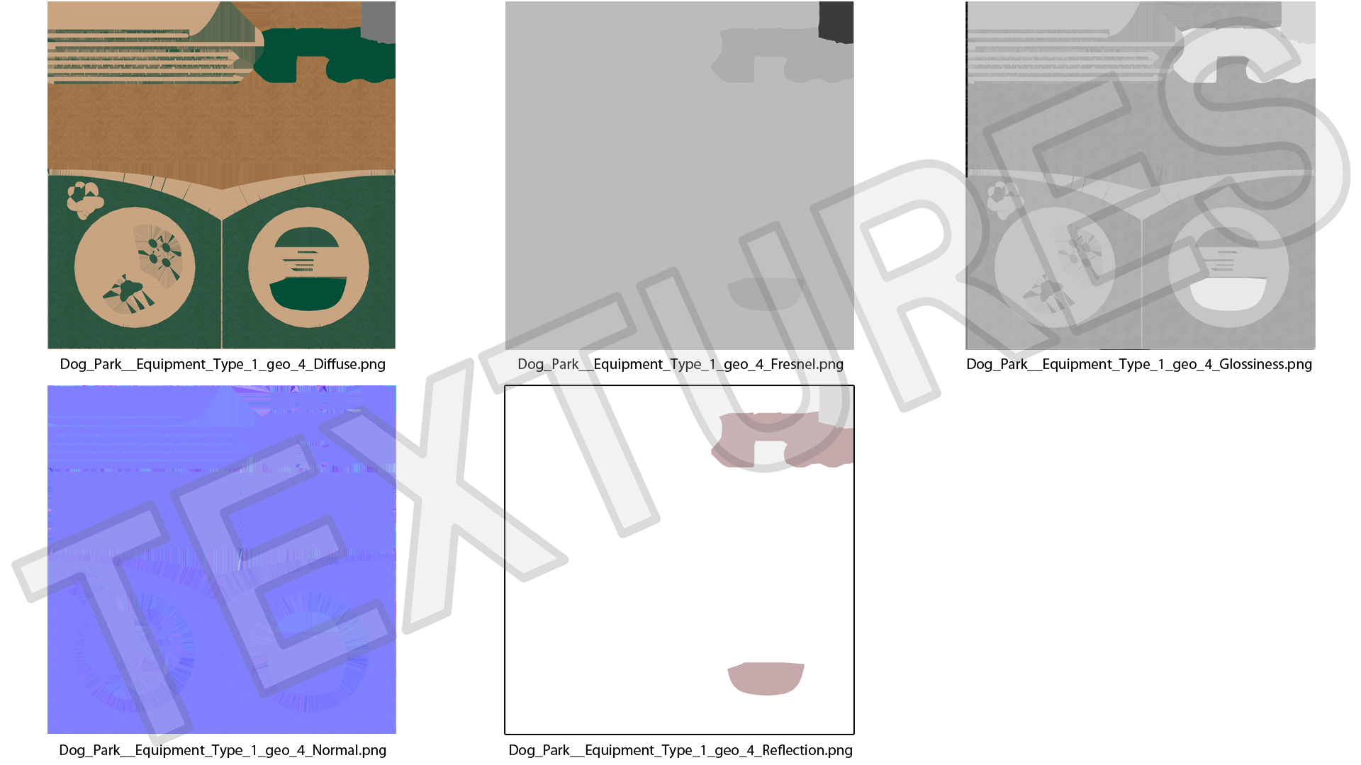 3D Dog Training Park Ring Standing
