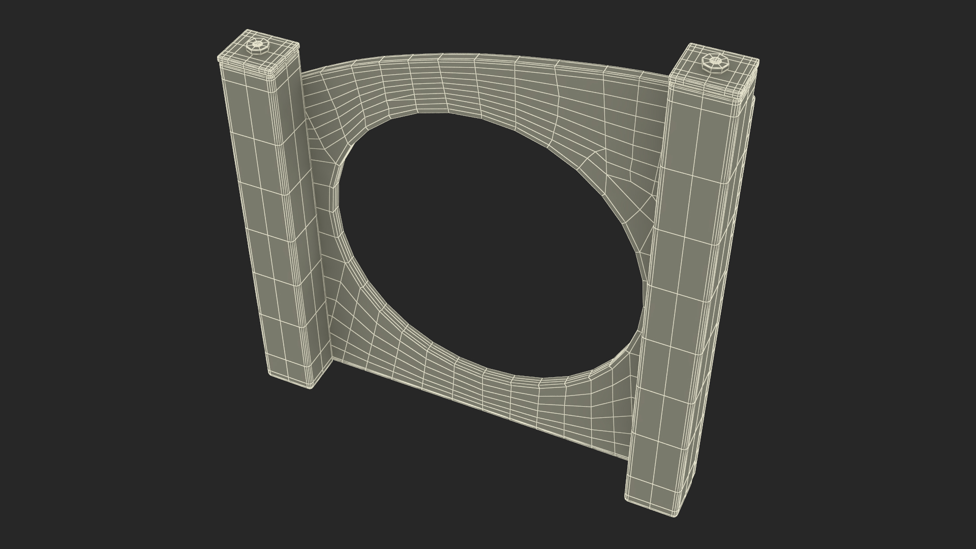 3D Dog Training Park Ring Standing