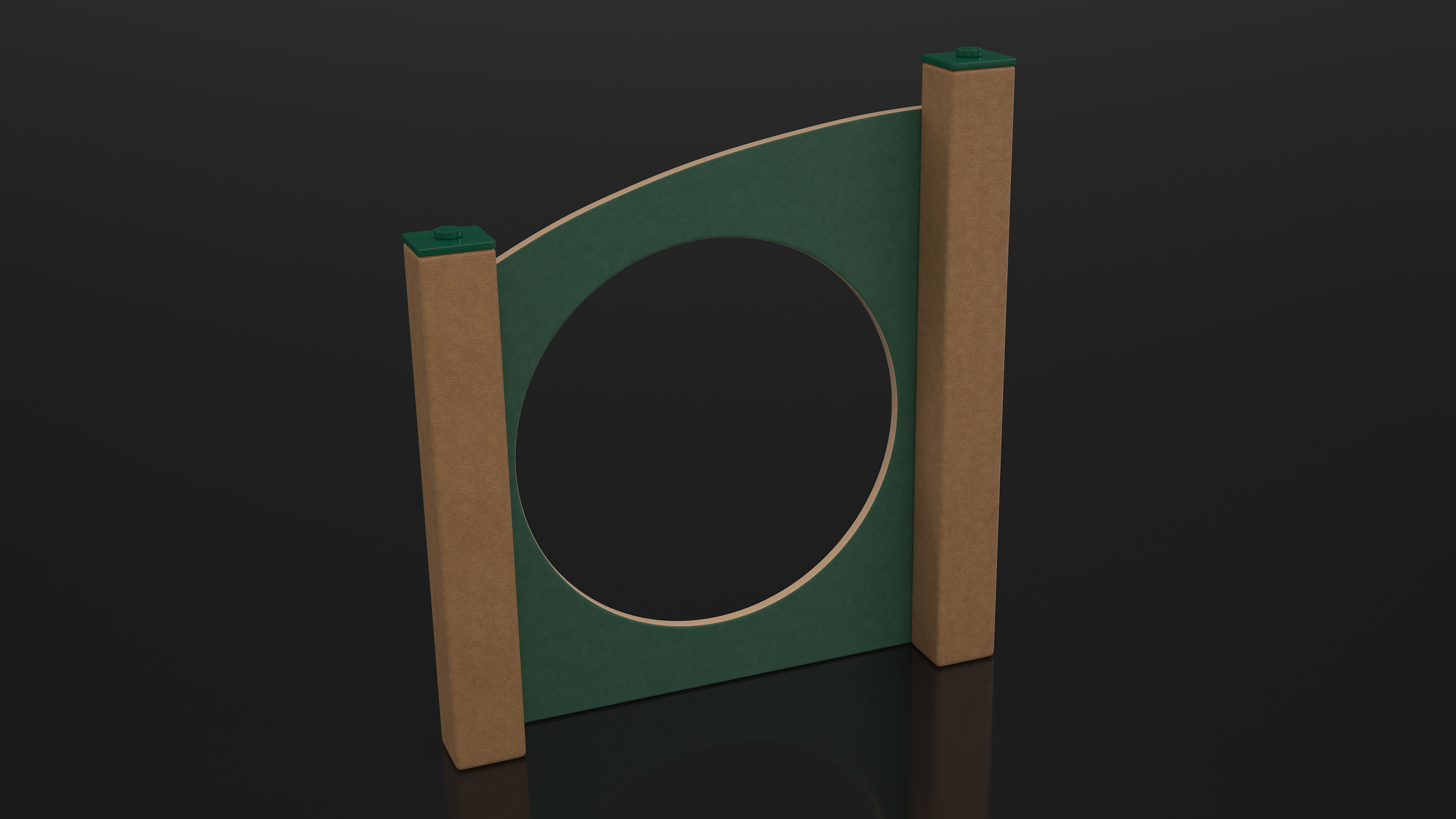 3D Dog Training Park Ring Standing