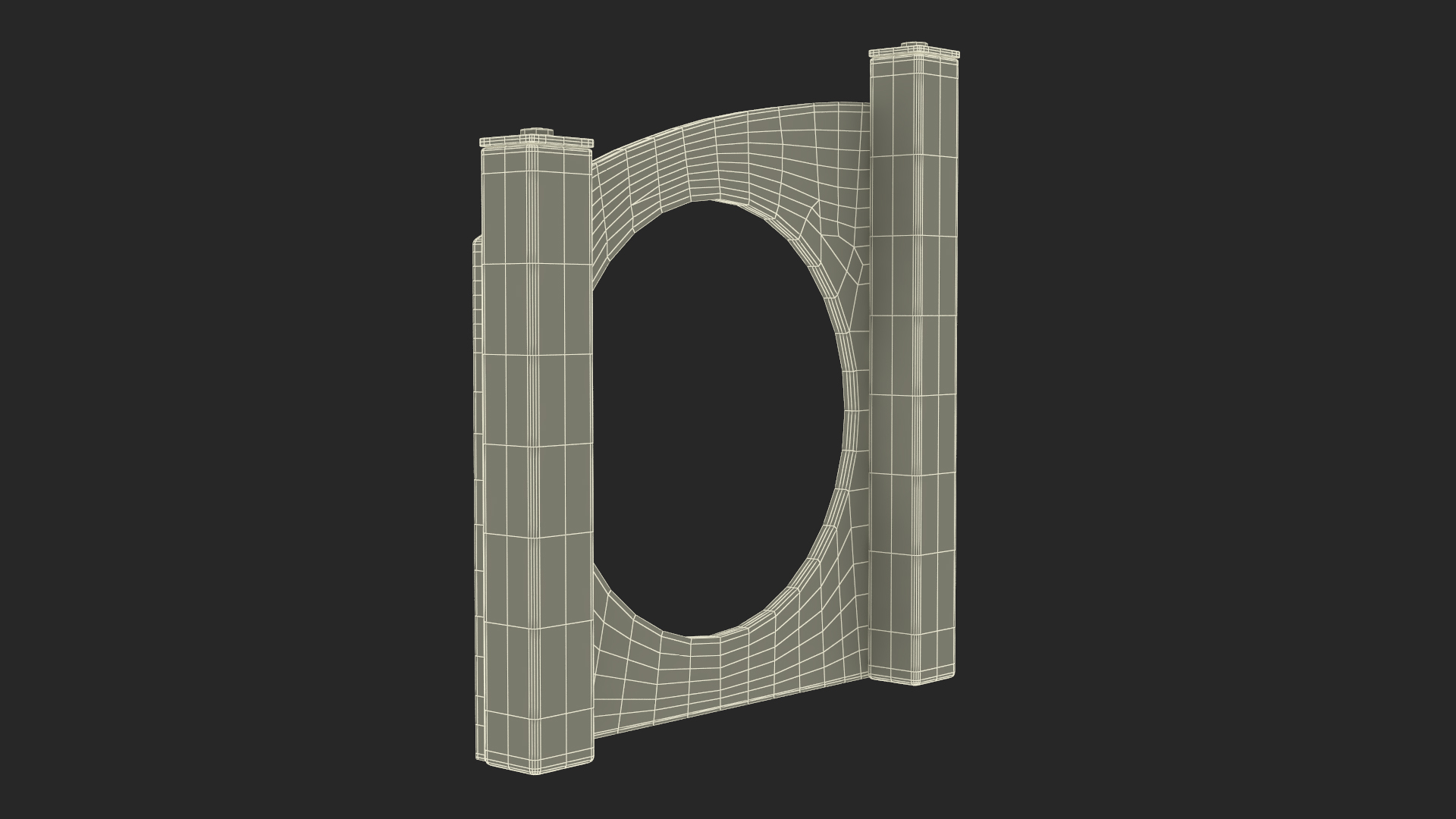 3D Dog Training Park Ring Standing