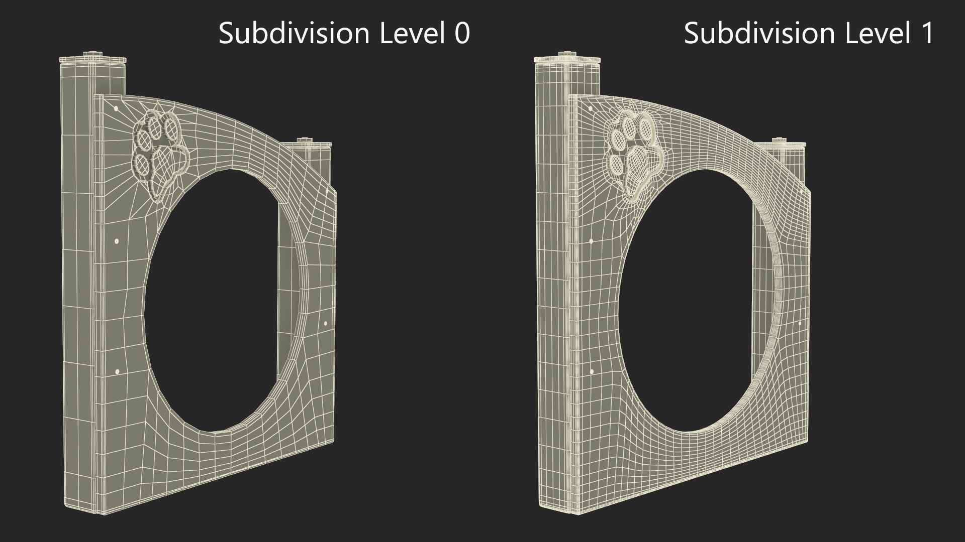 3D Dog Training Park Ring Standing