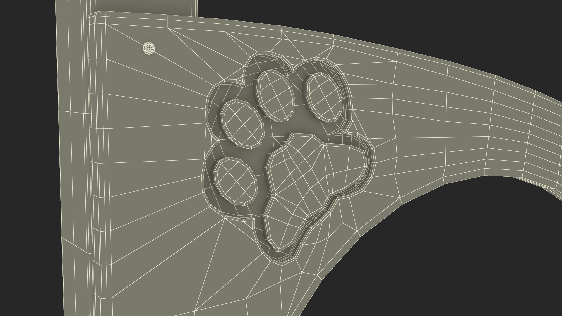 3D Dog Training Park Ring Standing