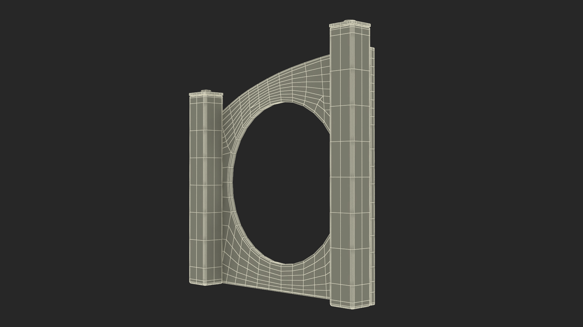 3D Dog Training Park Ring Standing