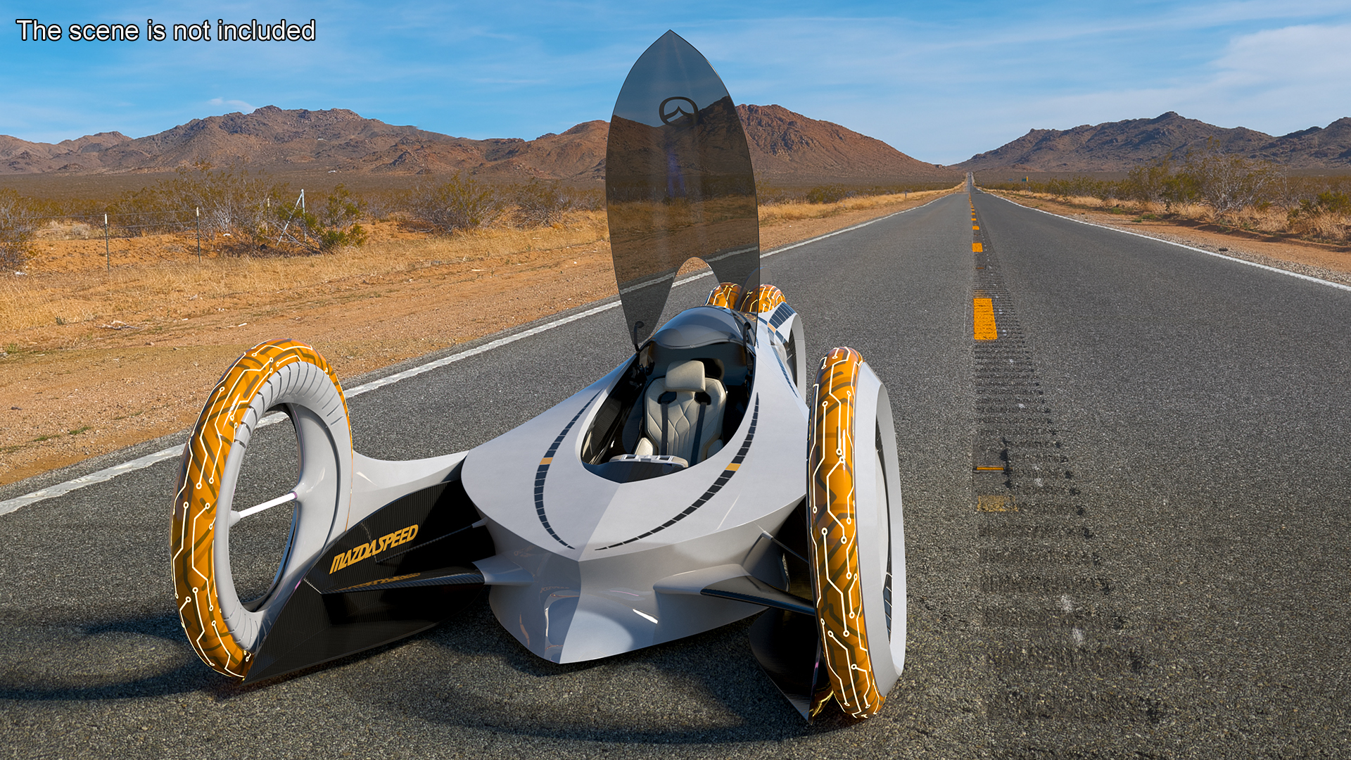 3D model Mazda KAAN Futuristic Race Car