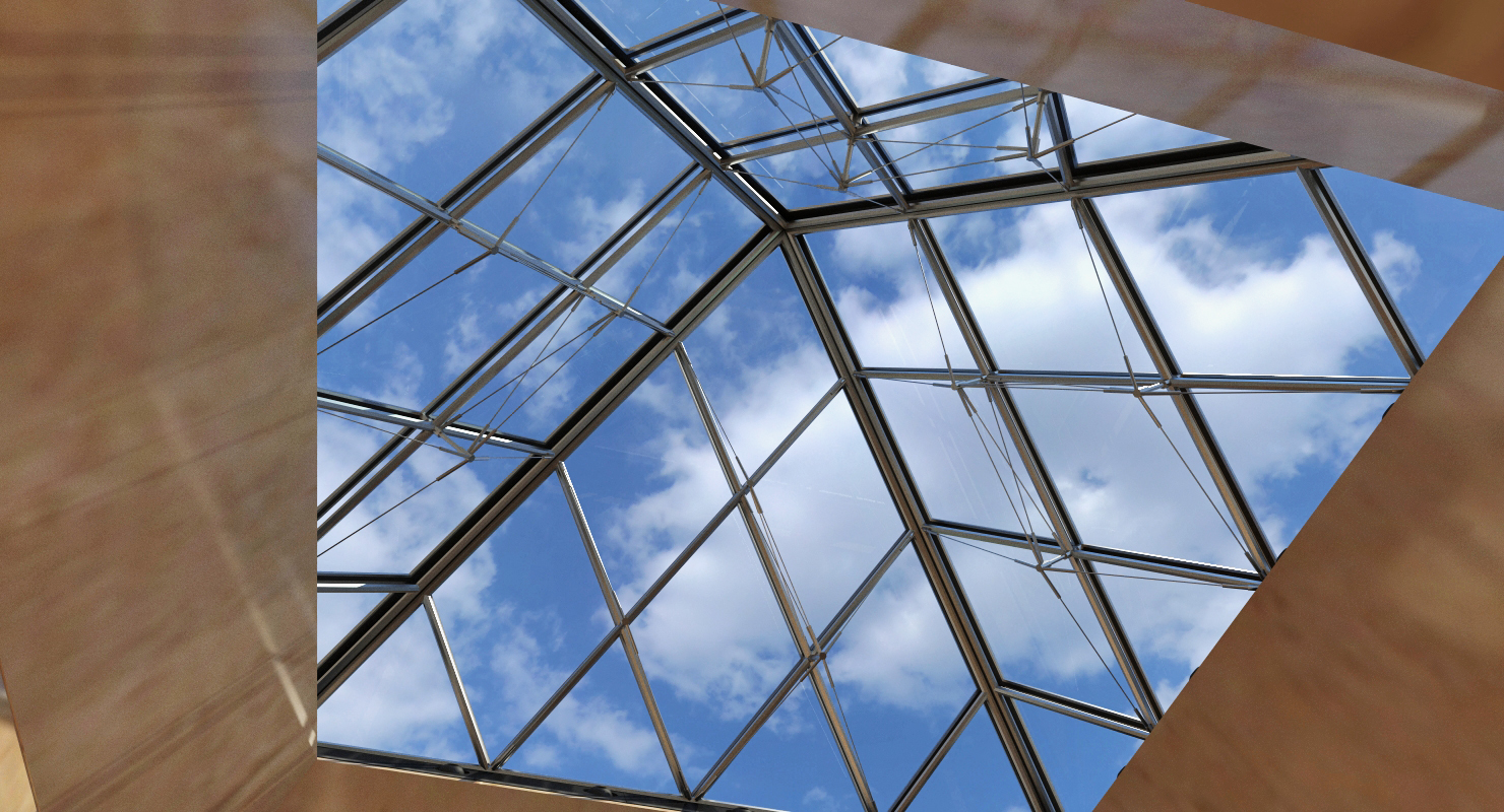 Small Glass Pyramid 3D model