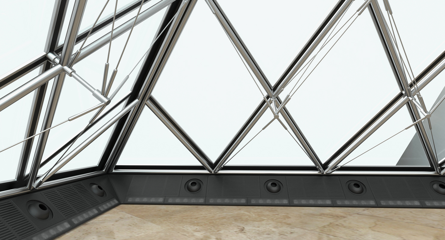 Small Glass Pyramid 3D model