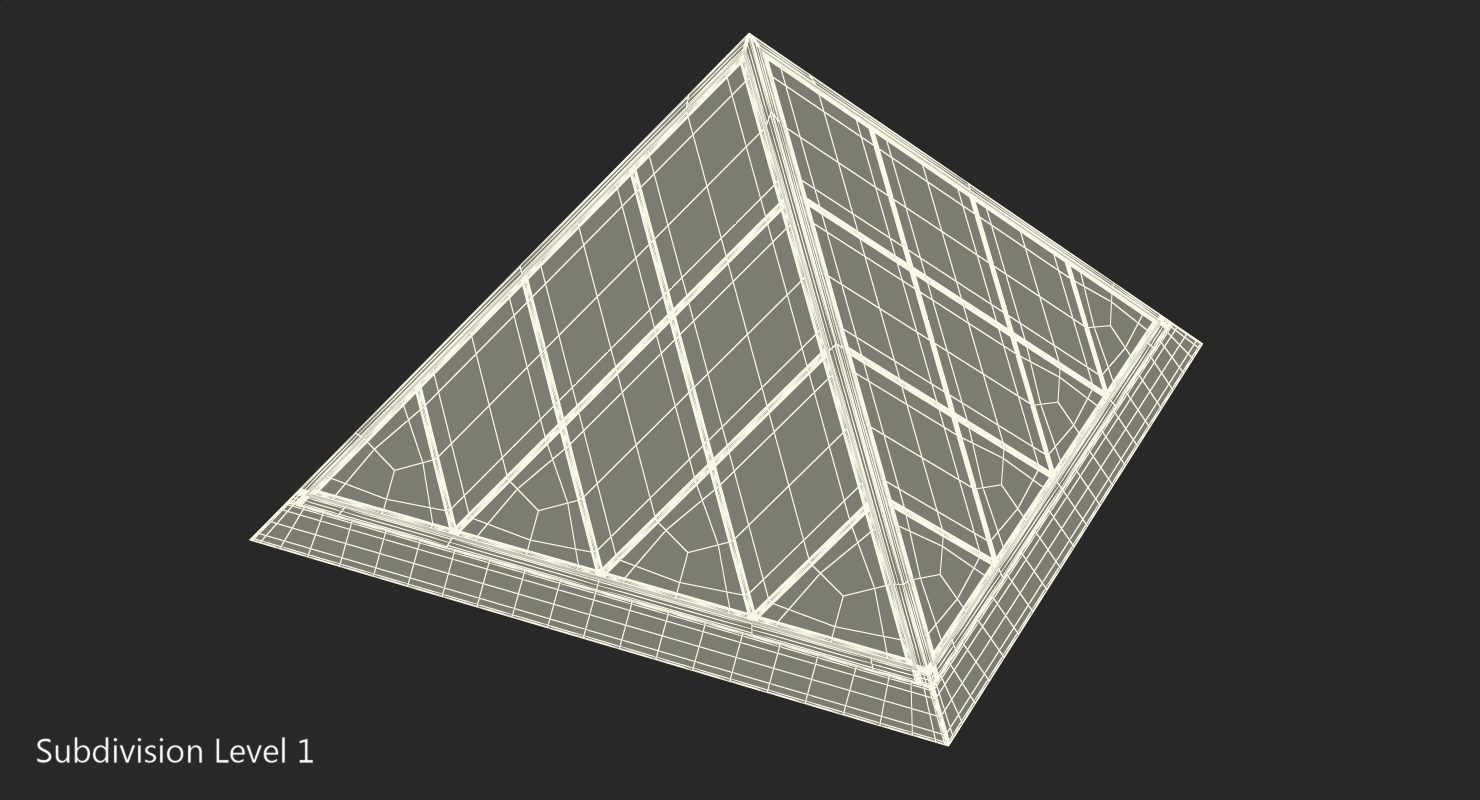 Small Glass Pyramid 3D model