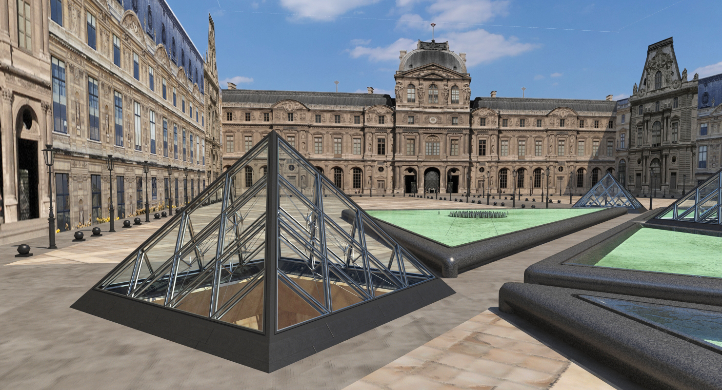 Small Glass Pyramid 3D model