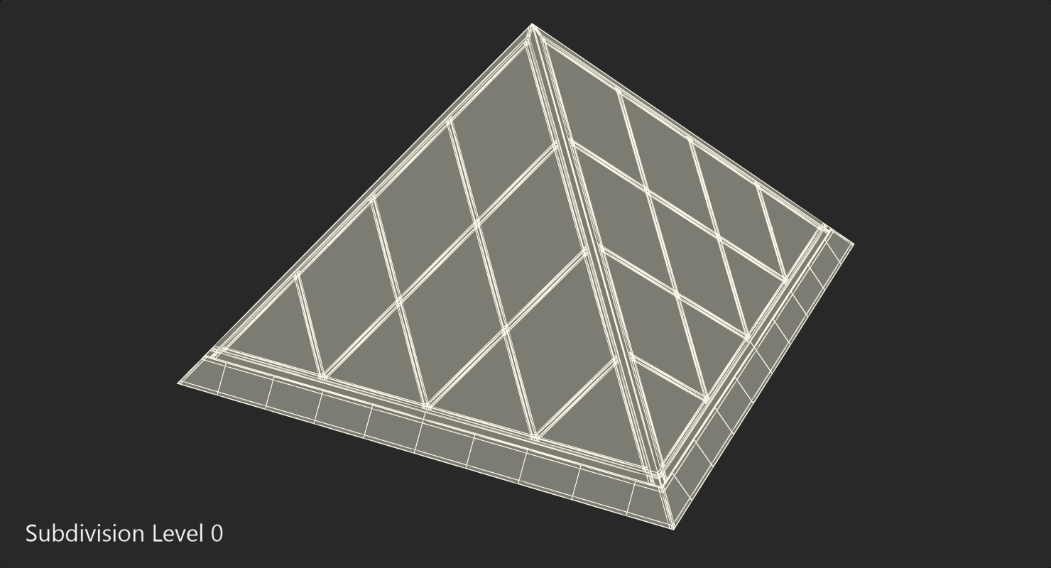 Small Glass Pyramid 3D model