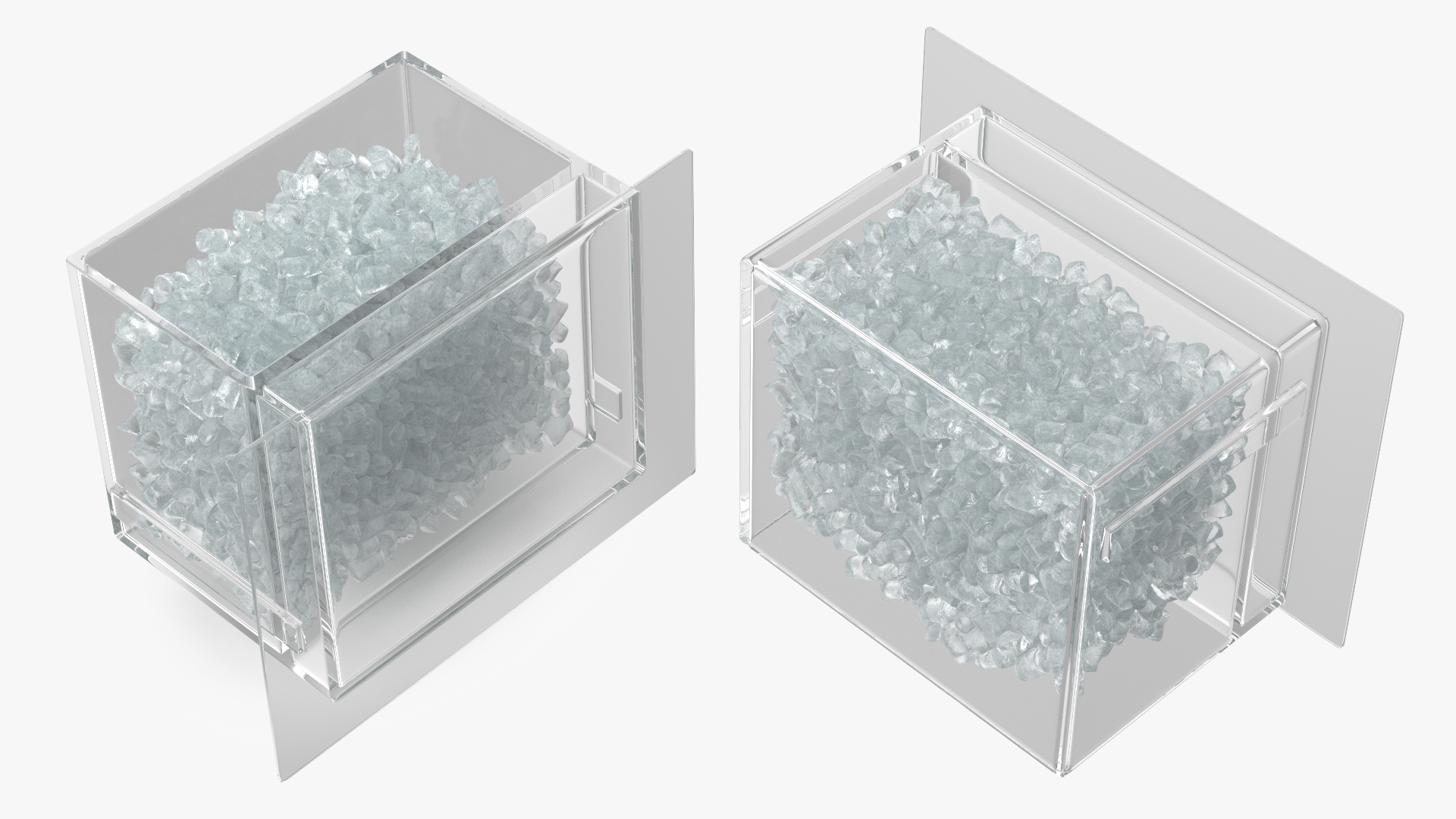 3D Ice Maker Tray with Ice model