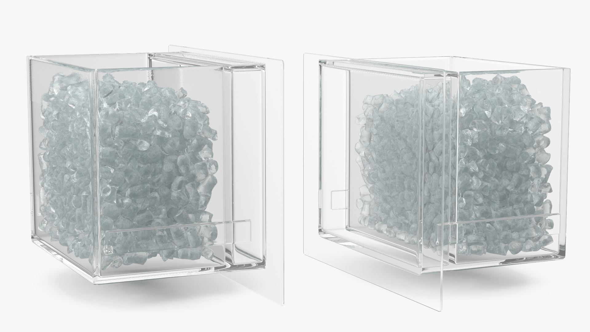 3D Ice Maker Tray with Ice model