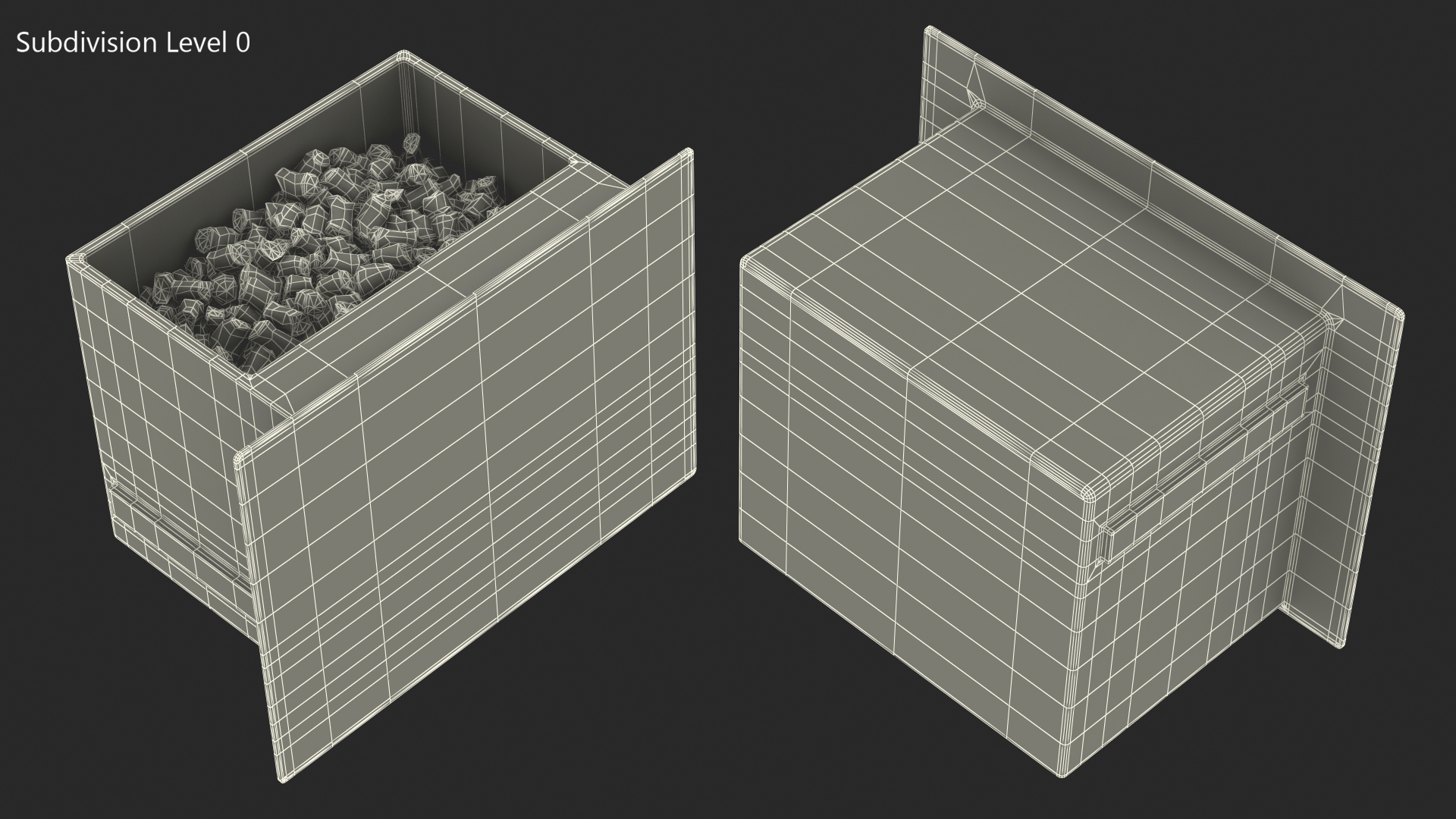 3D Ice Maker Tray with Ice model