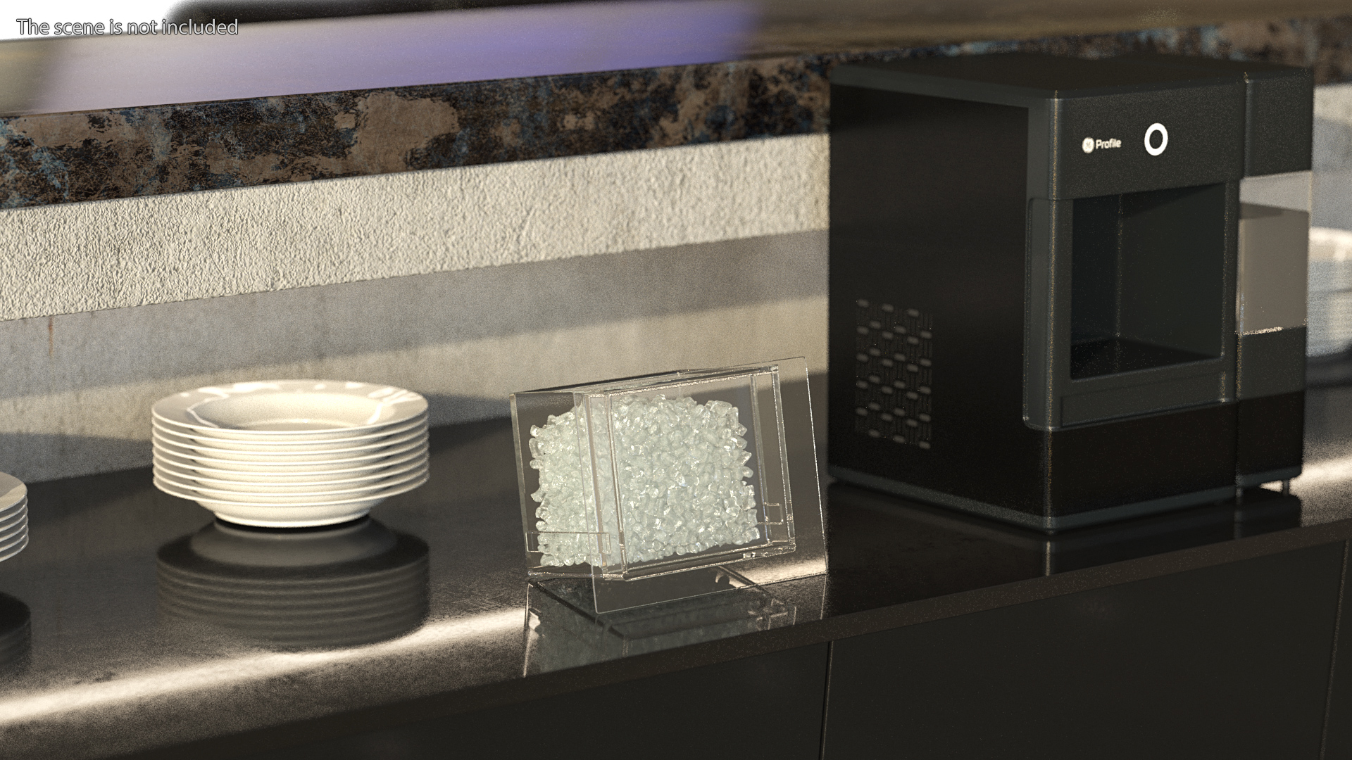 3D Ice Maker Tray with Ice model