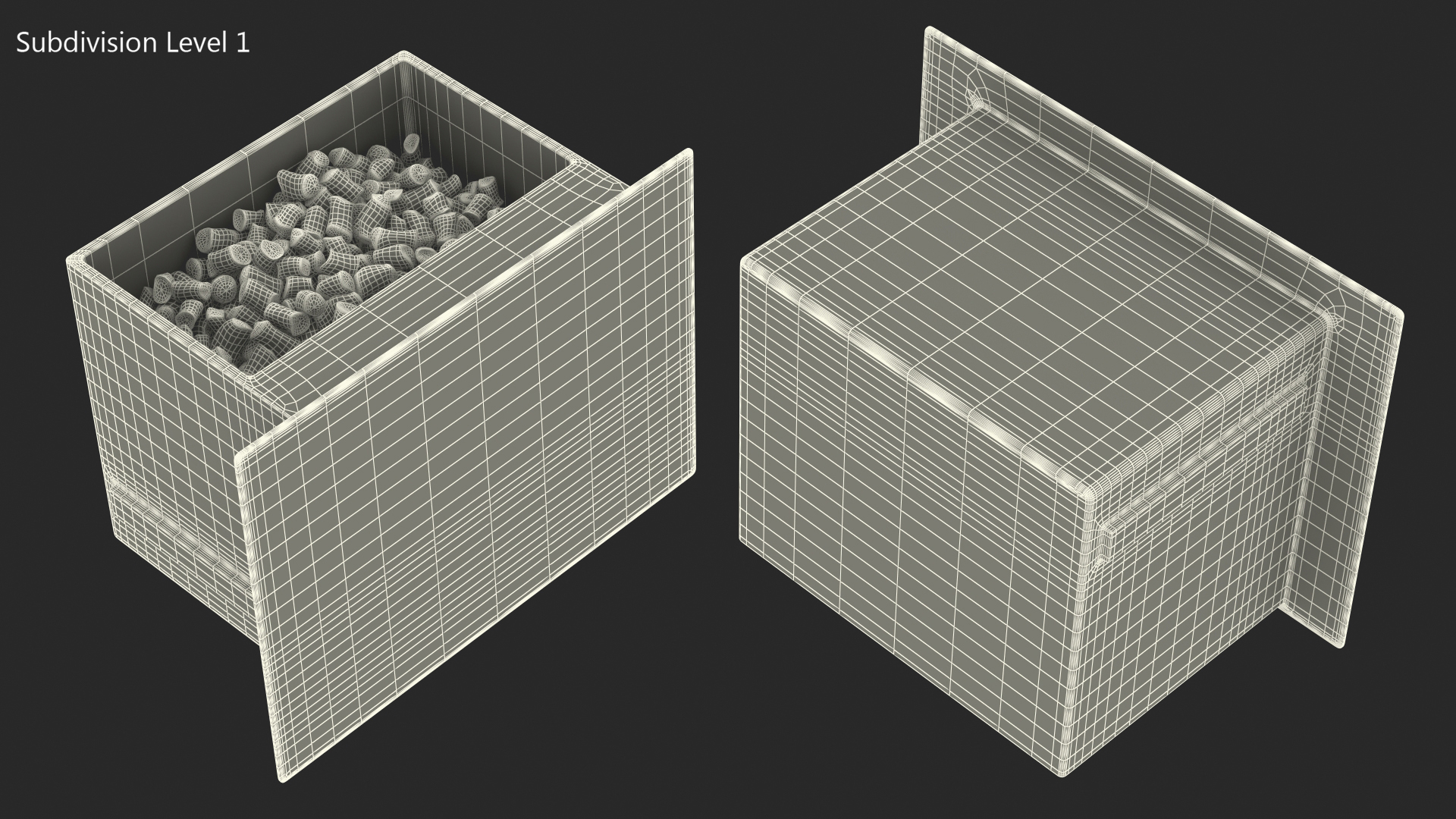 3D Ice Maker Tray with Ice model