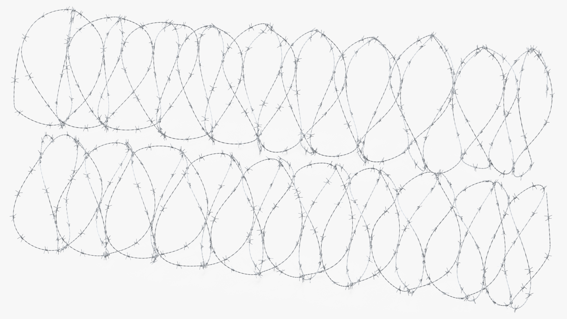 Razor Wire Obstacle 3D model