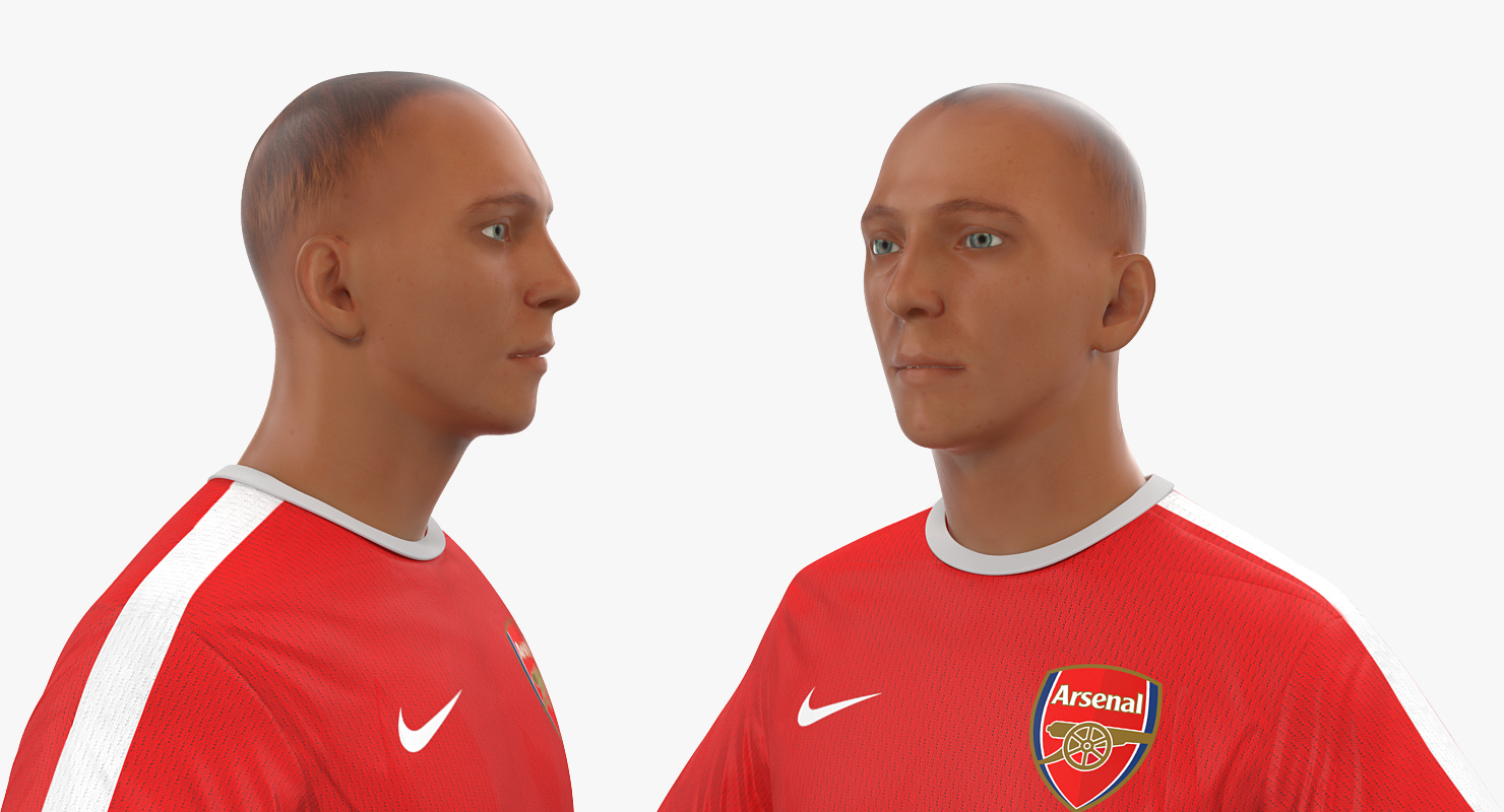 3D Soccer or Football Player Arsenal model