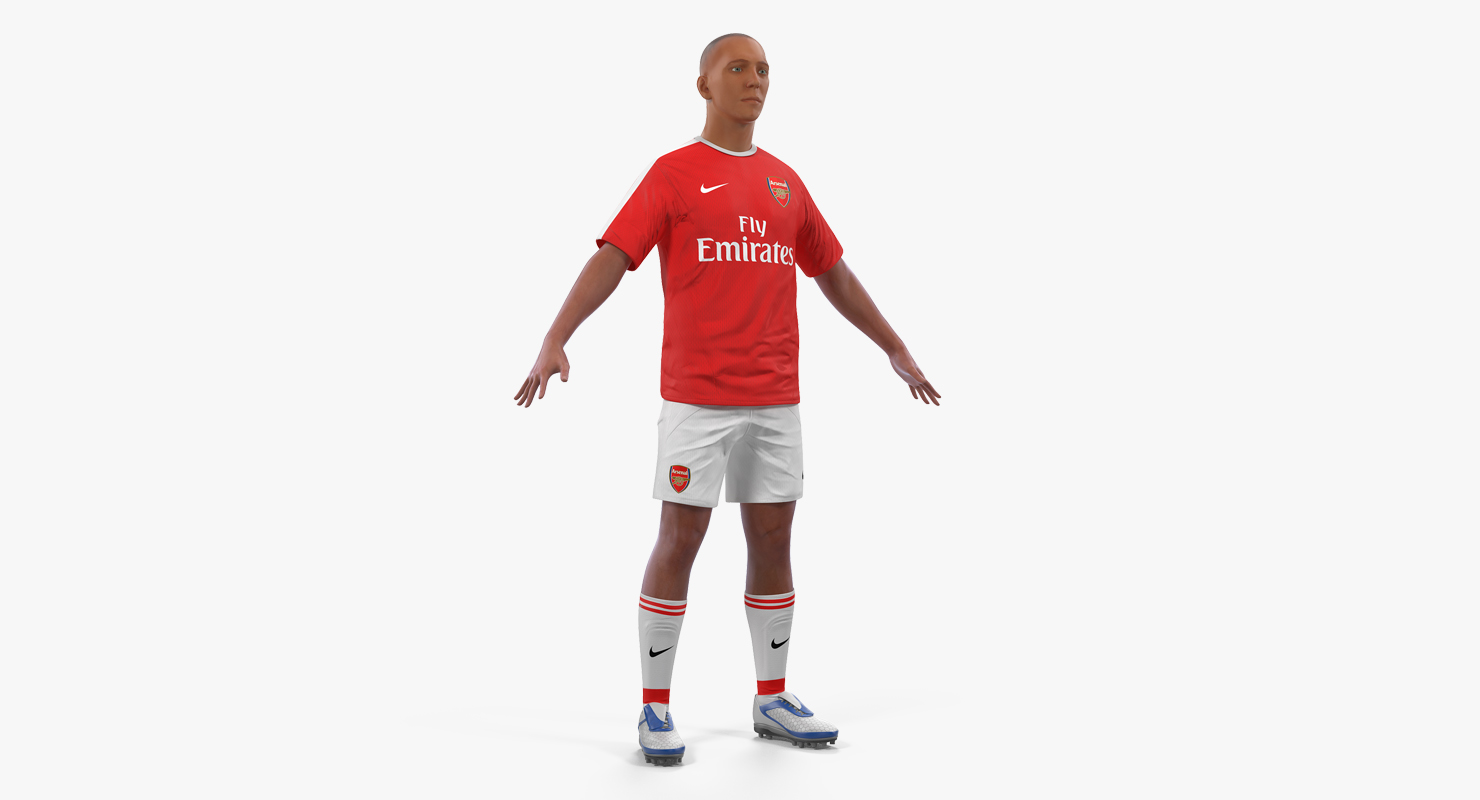 3D Soccer or Football Player Arsenal model