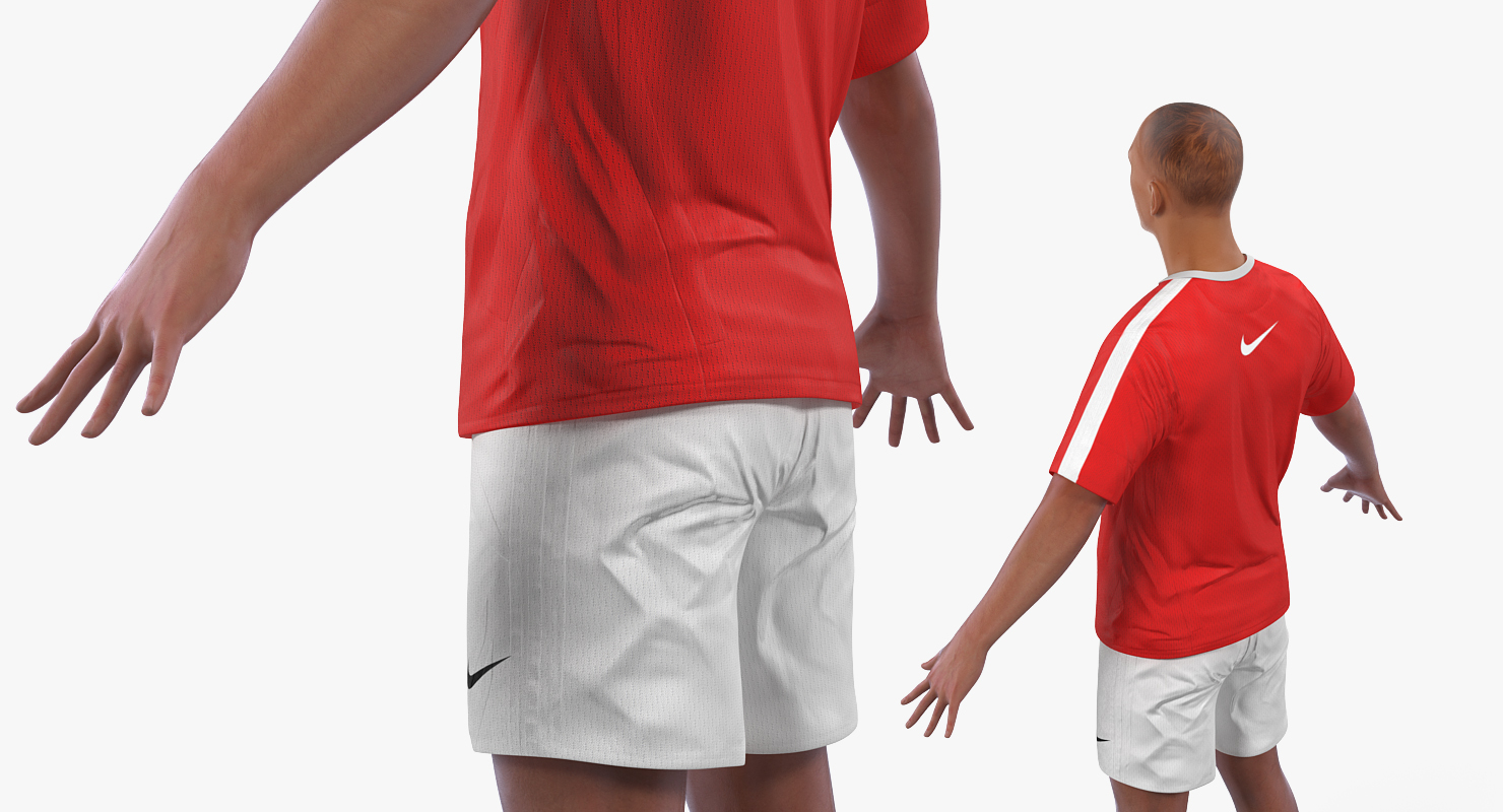 3D Soccer or Football Player Arsenal model