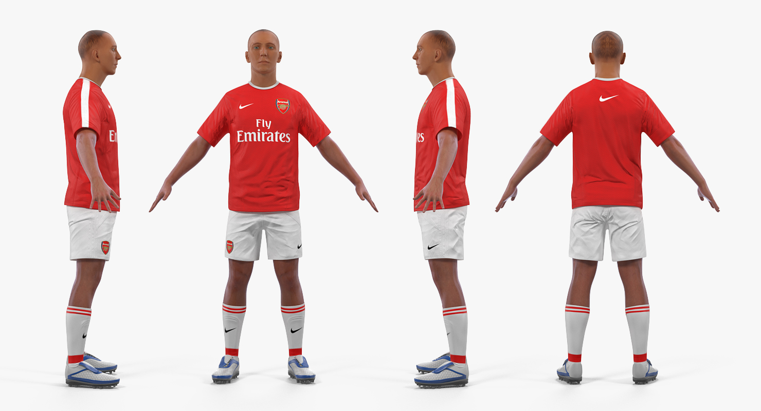 3D Soccer or Football Player Arsenal model