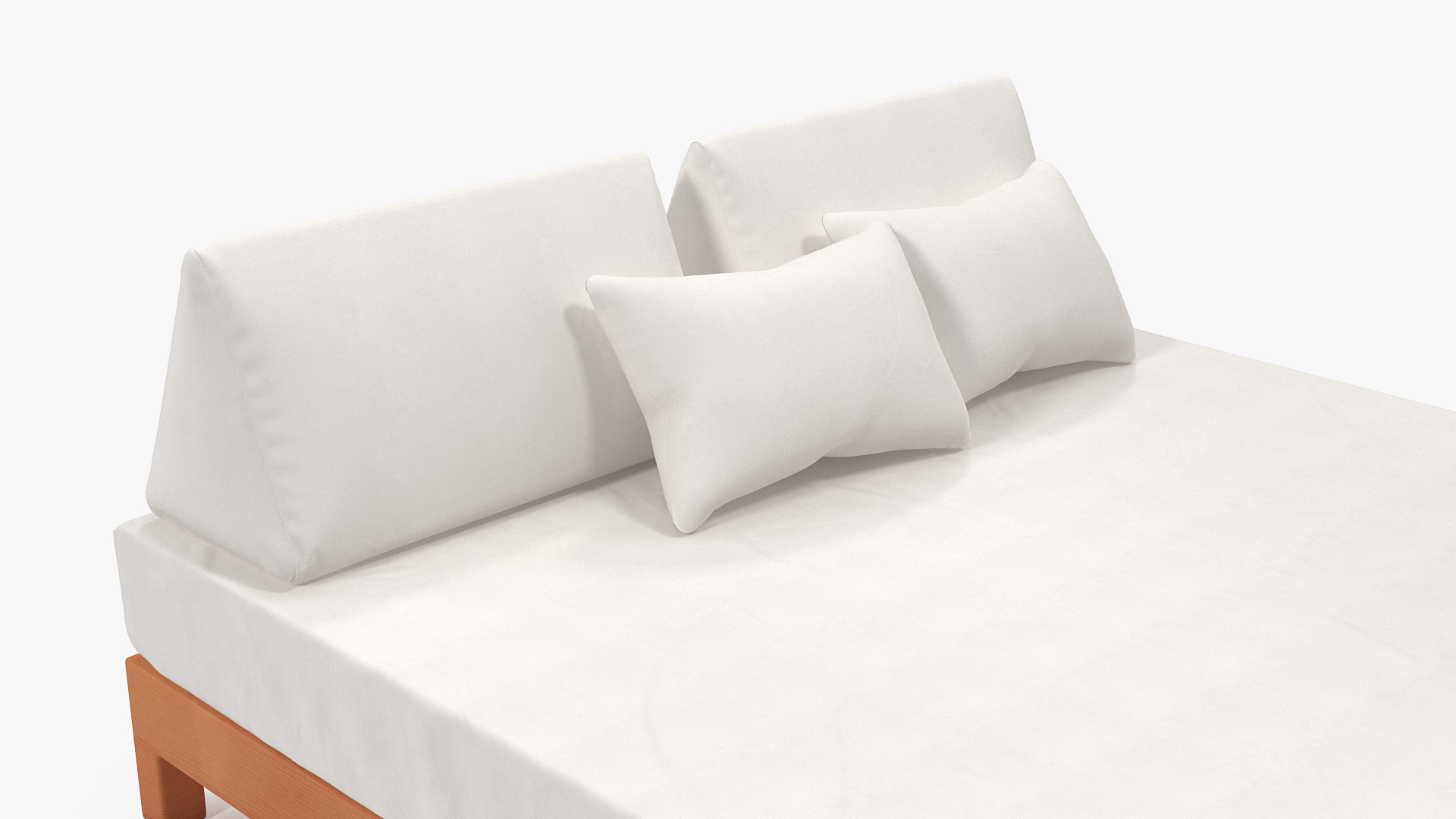 Wooden Kingsize Bed 3D model